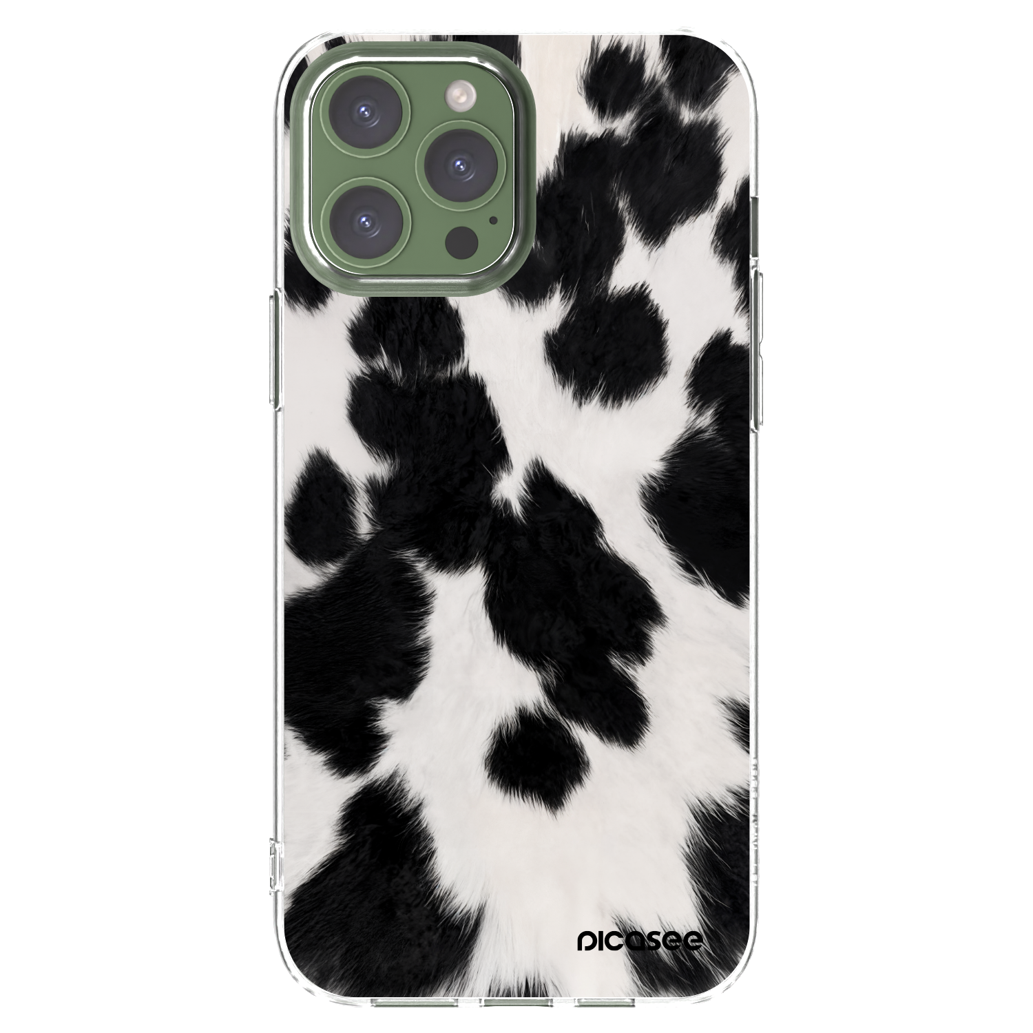 Picasee Apple iPhone 13 Pro Max Hülle - Transparentes Silikon - Black Moo