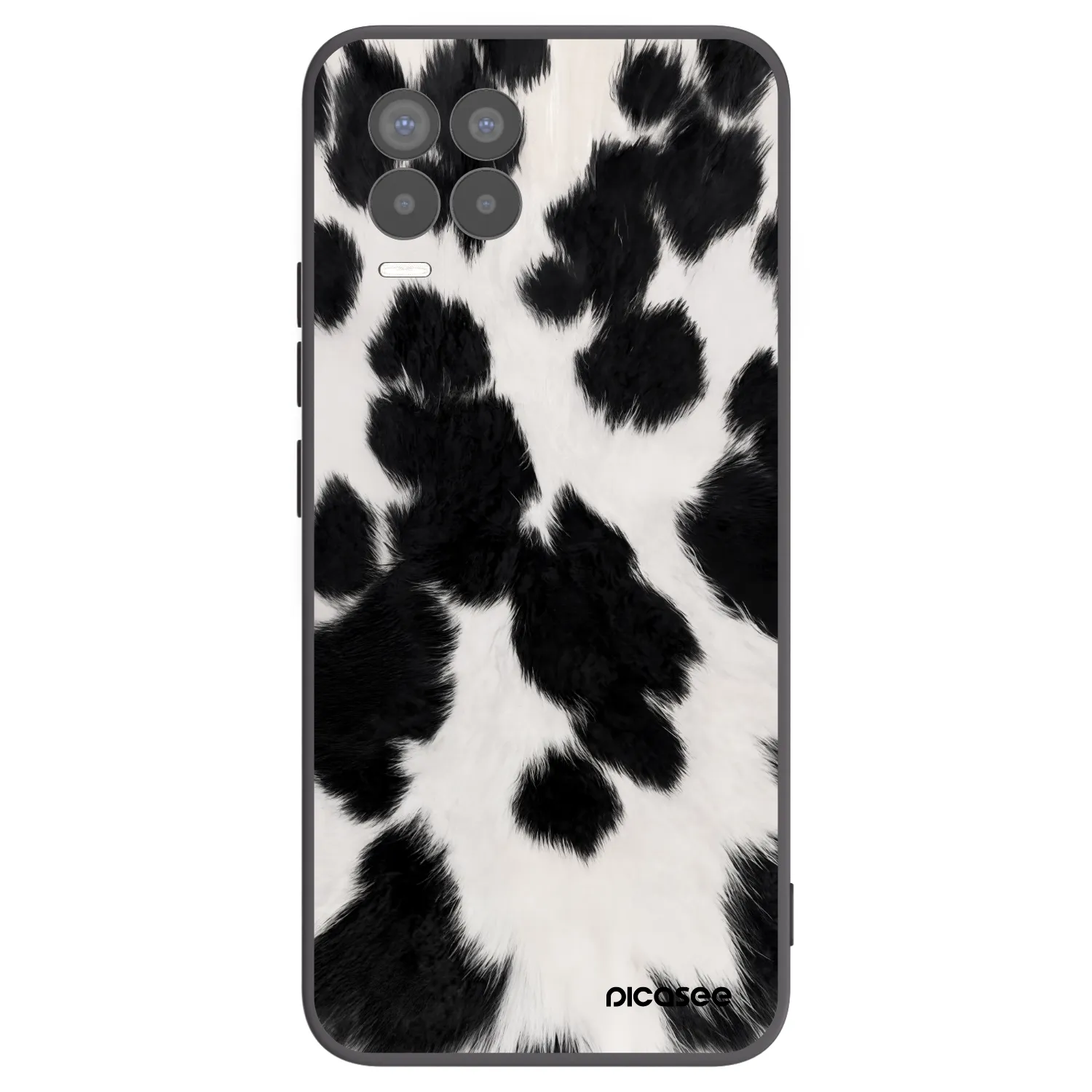 Picasee Realme 8 Pro Hülle - Schwarzes Silikon - Black Moo
