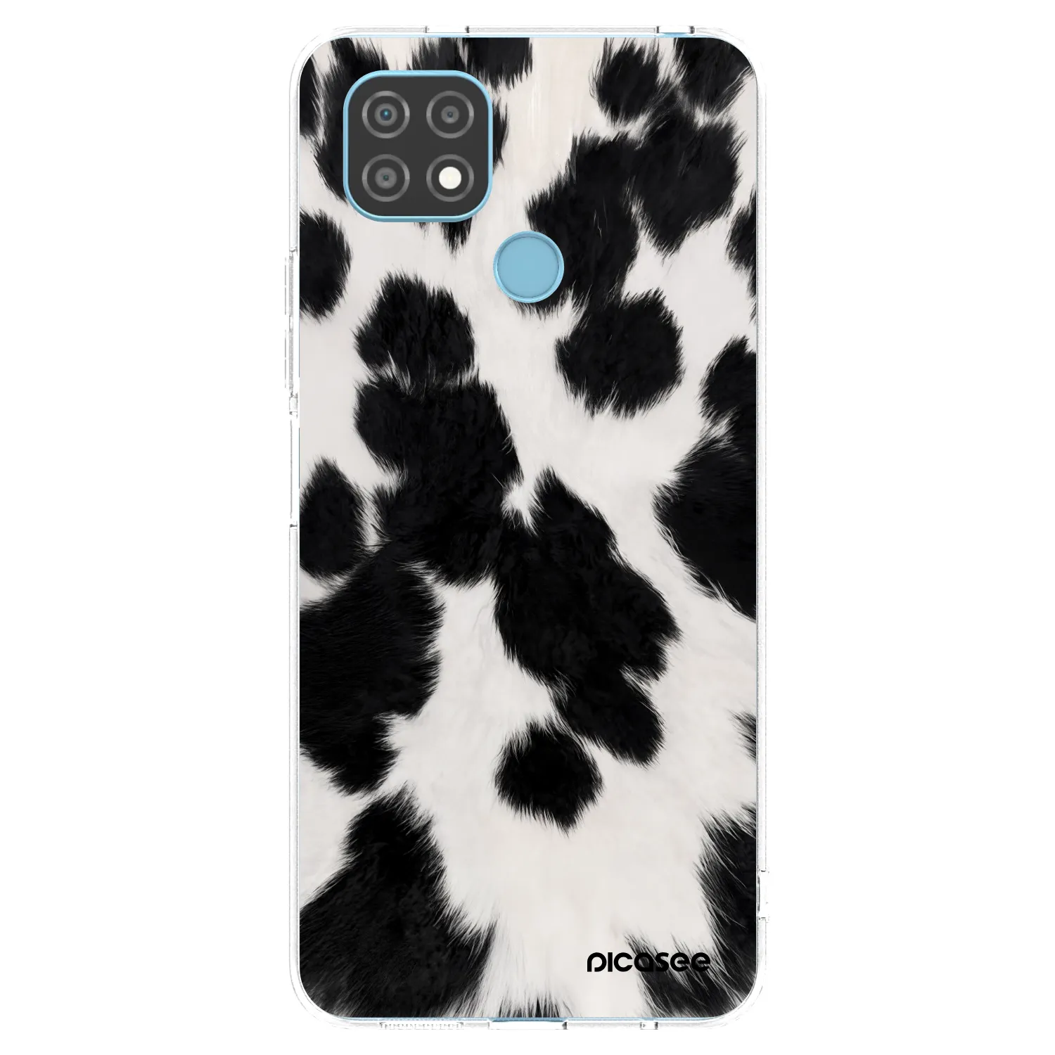Picasee Realme C21 Hülle - Transparentes Silikon - Black Moo