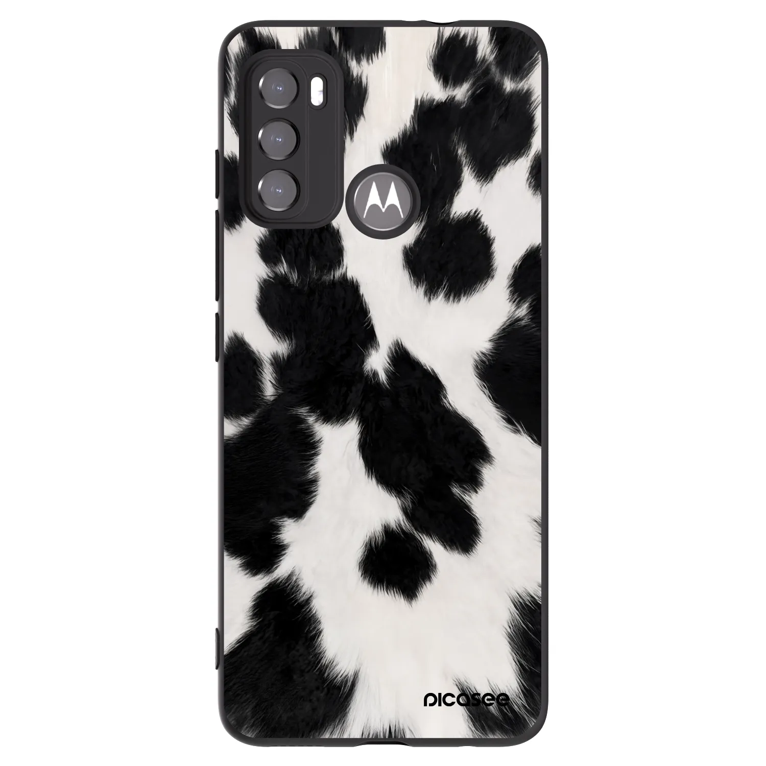 Picasee Motorola Moto G60 Hülle - Schwarzes Silikon - Black Moo