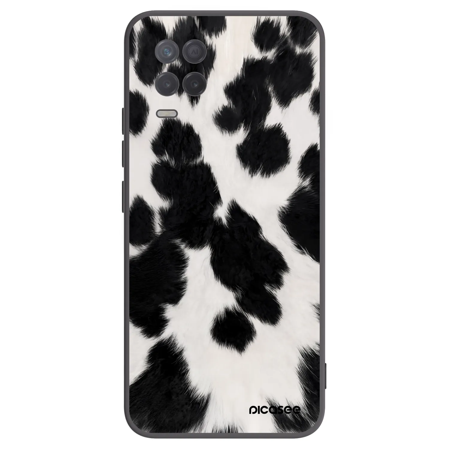 Picasee Realme 8 5G Hülle - Schwarzes Silikon - Black Moo