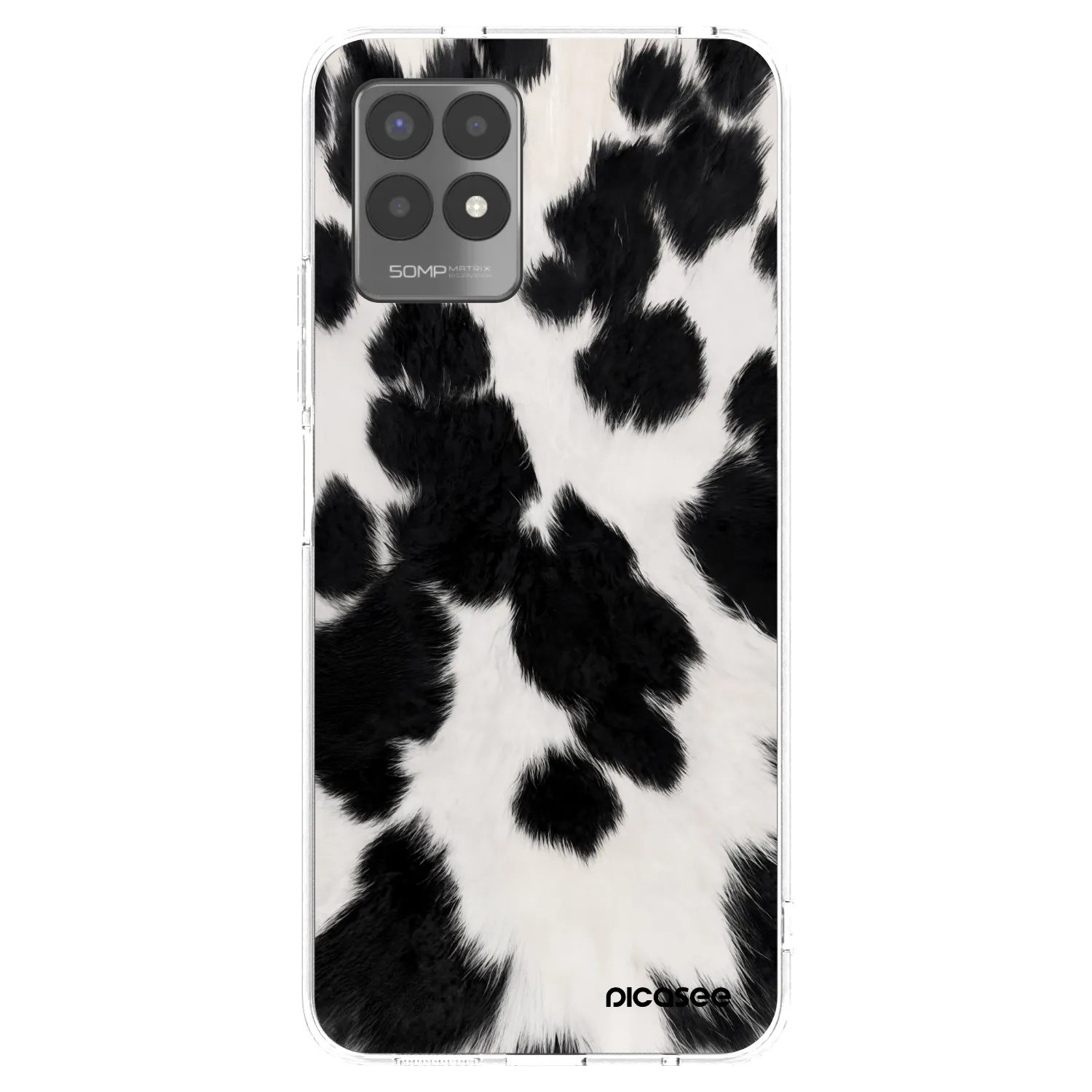 Picasee Realme 8i Hülle - Transparentes Silikon - Black Moo