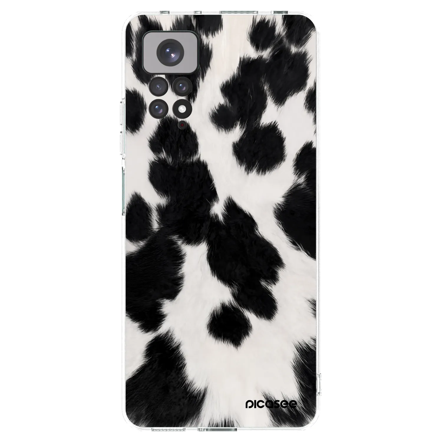 Picasee Xiaomi Redmi Note 11 Hülle - Transparentes Silikon - Black Moo