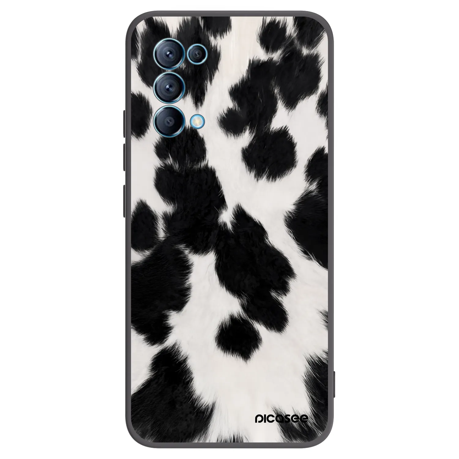 Picasee OPPO Reno 5 5G Hülle - Schwarzes Silikon - Black Moo