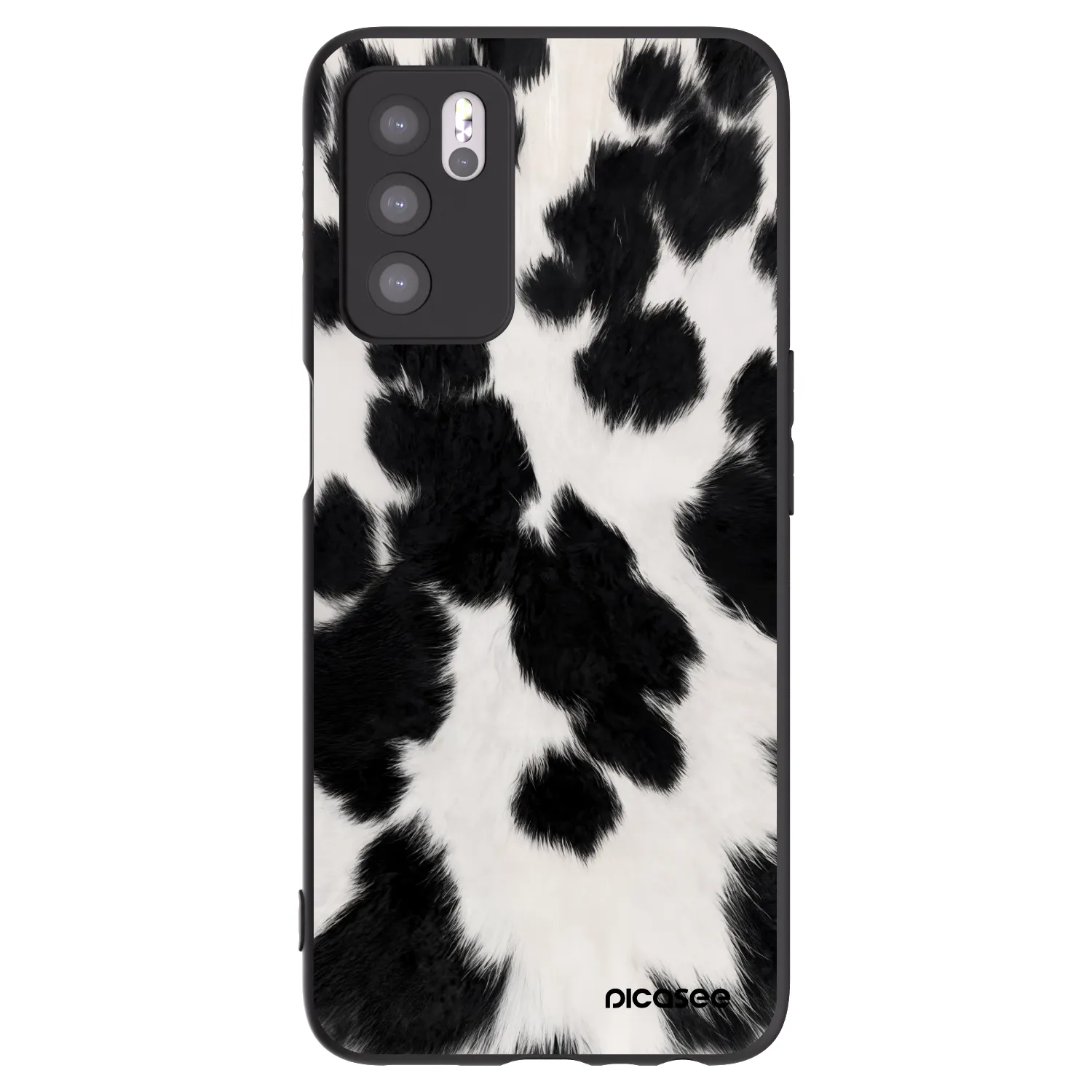 Picasee OPPO A16 Hülle - Schwarzes Silikon - Black Moo