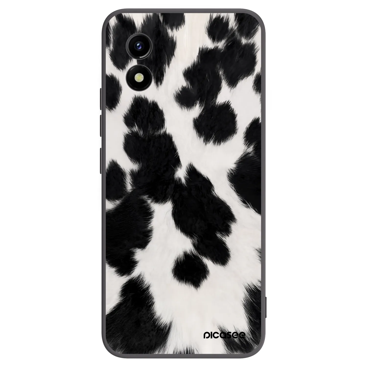 Picasee Vivo Y01 Hülle - Schwarzes Silikon - Black Moo