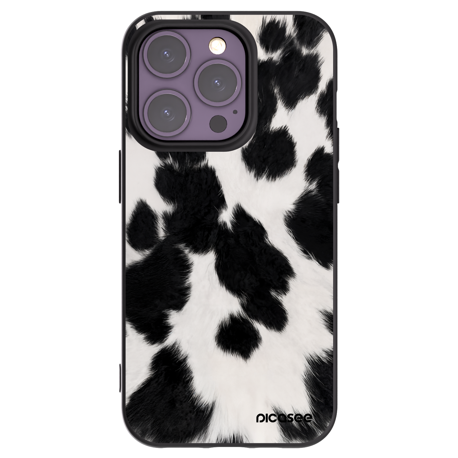 Picasee Apple iPhone 14 Pro Hülle - Schwarzes Silikon - Black Moo