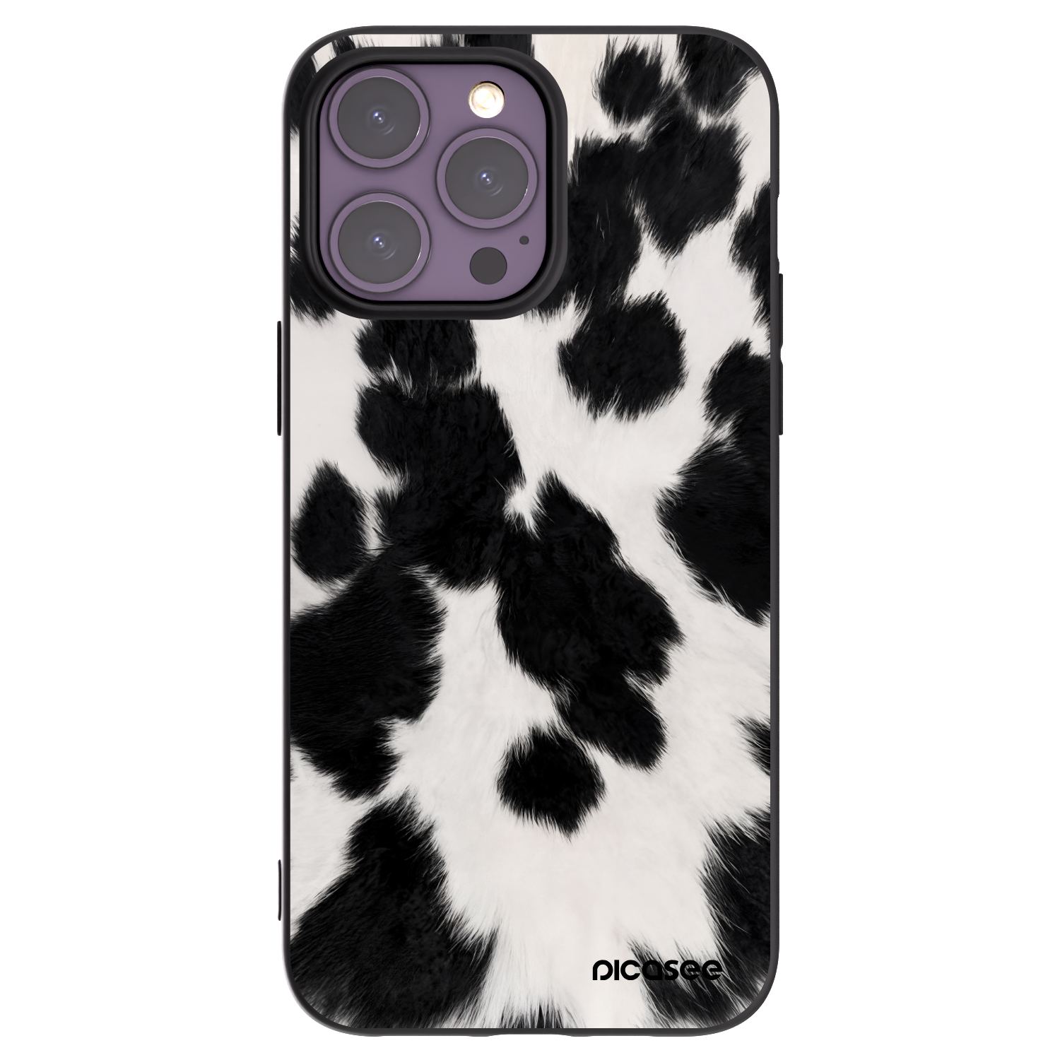 Picasee Apple iPhone 14 Pro Max Hülle - Schwarzes Silikon - Black Moo