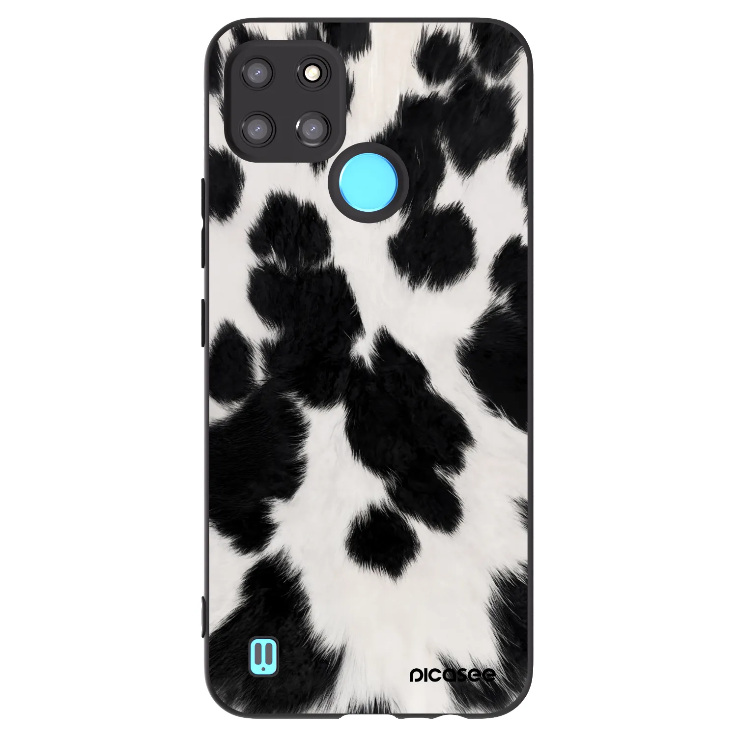 Picasee Realme C21Y Hülle - Schwarzes Silikon - Black Moo