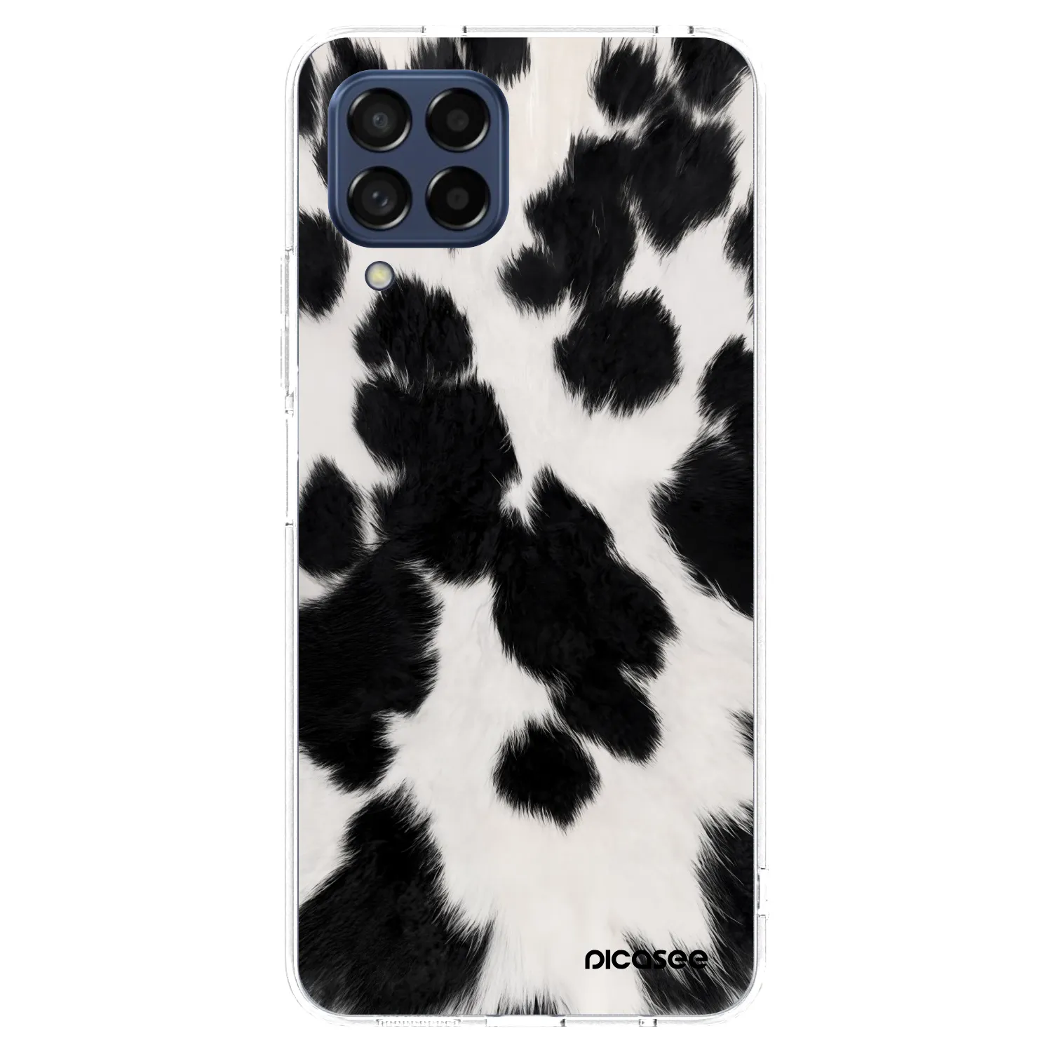 Picasee Samsung Galaxy M53 5G Hülle - Transparentes Silikon - Black Moo