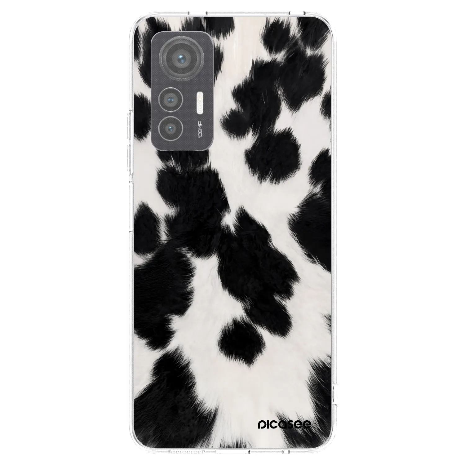 Picasee Xiaomi 12 Lite Hülle - Transparentes Silikon - Black Moo