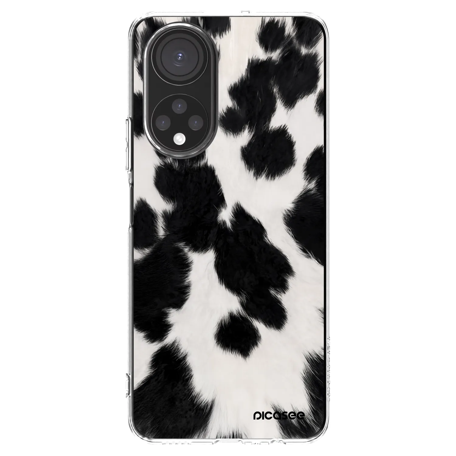 Picasee Honor X7 Hülle - Transparentes Silikon - Black Moo