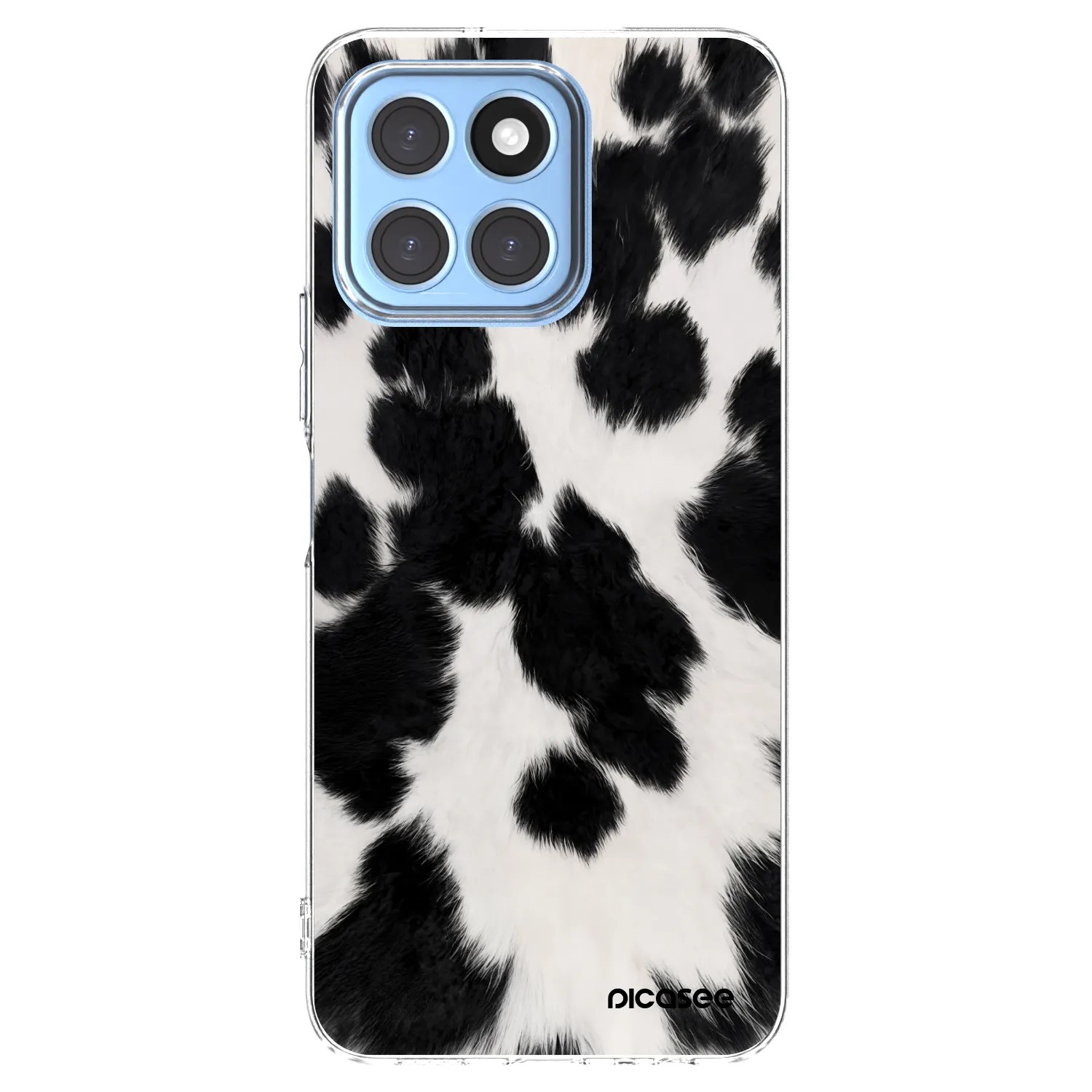 Picasee Honor X8 5G Hülle - Transparentes Silikon - Black Moo