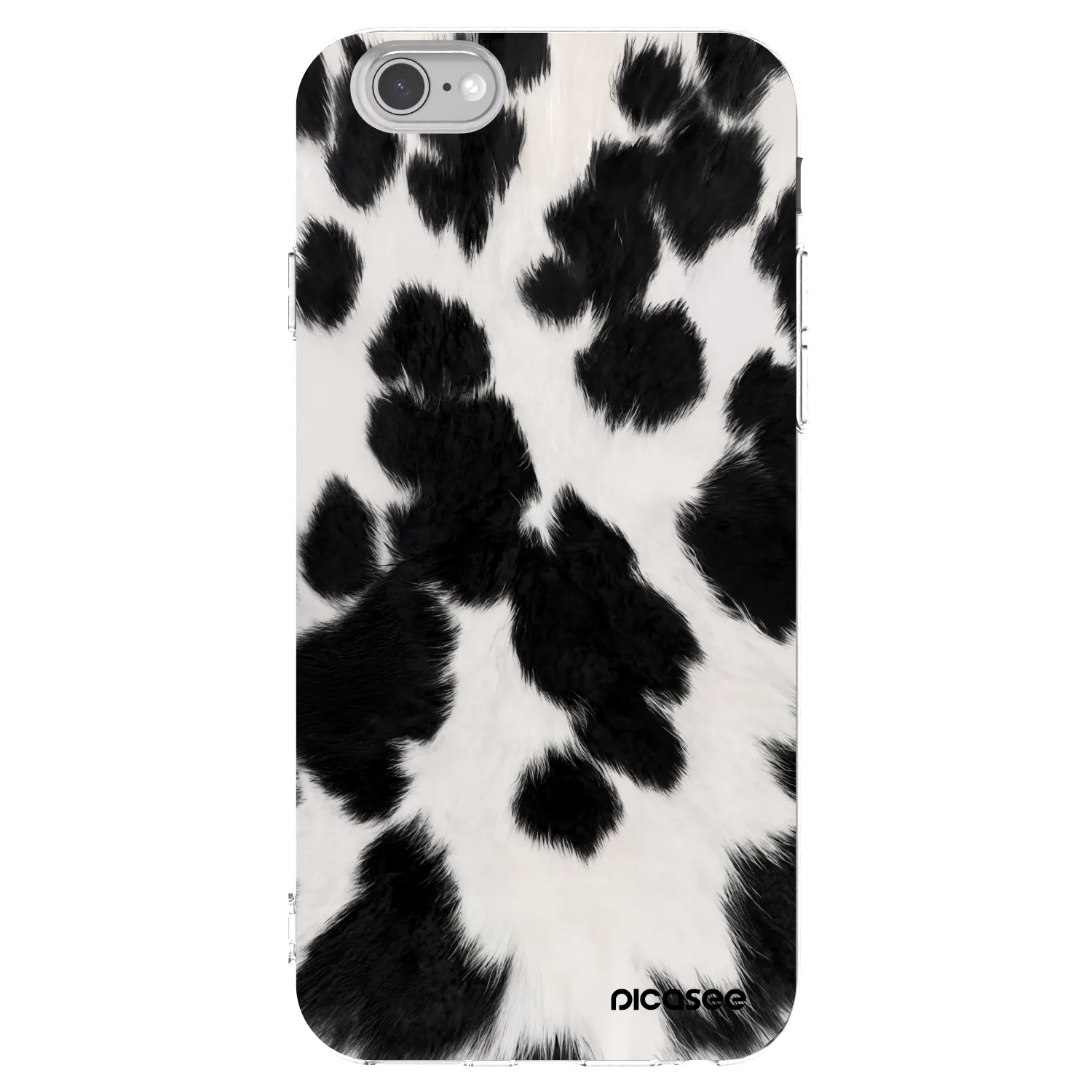 Picasee Apple iPhone 6/6S Hülle - Transparentes Silikon - Black Moo