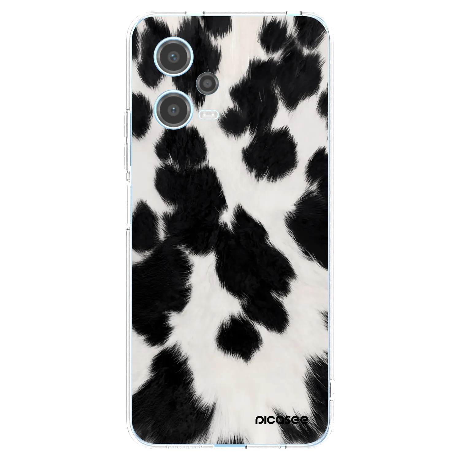 Picasee Xiaomi Redmi Note 12 5G Hülle - Transparentes Silikon - Black Moo