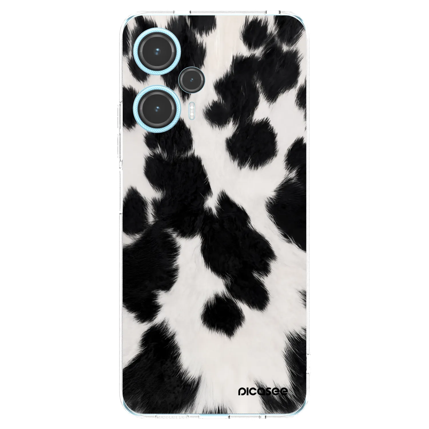 Picasee Xiaomi Poco F5 Hülle - Transparentes Silikon - Black Moo