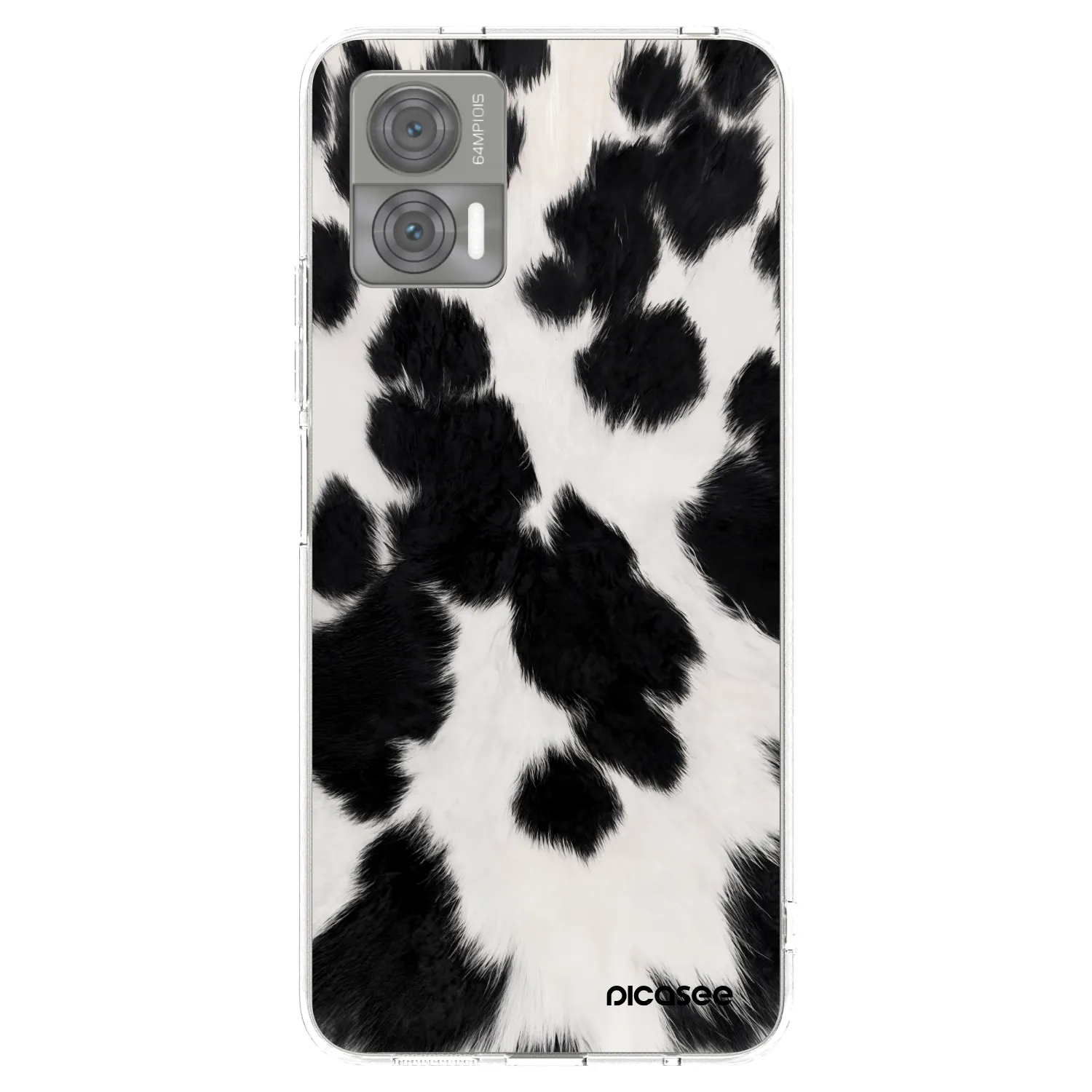 Picasee Motorola Edge 30 Neo Hülle - Transparentes Silikon - Black Moo