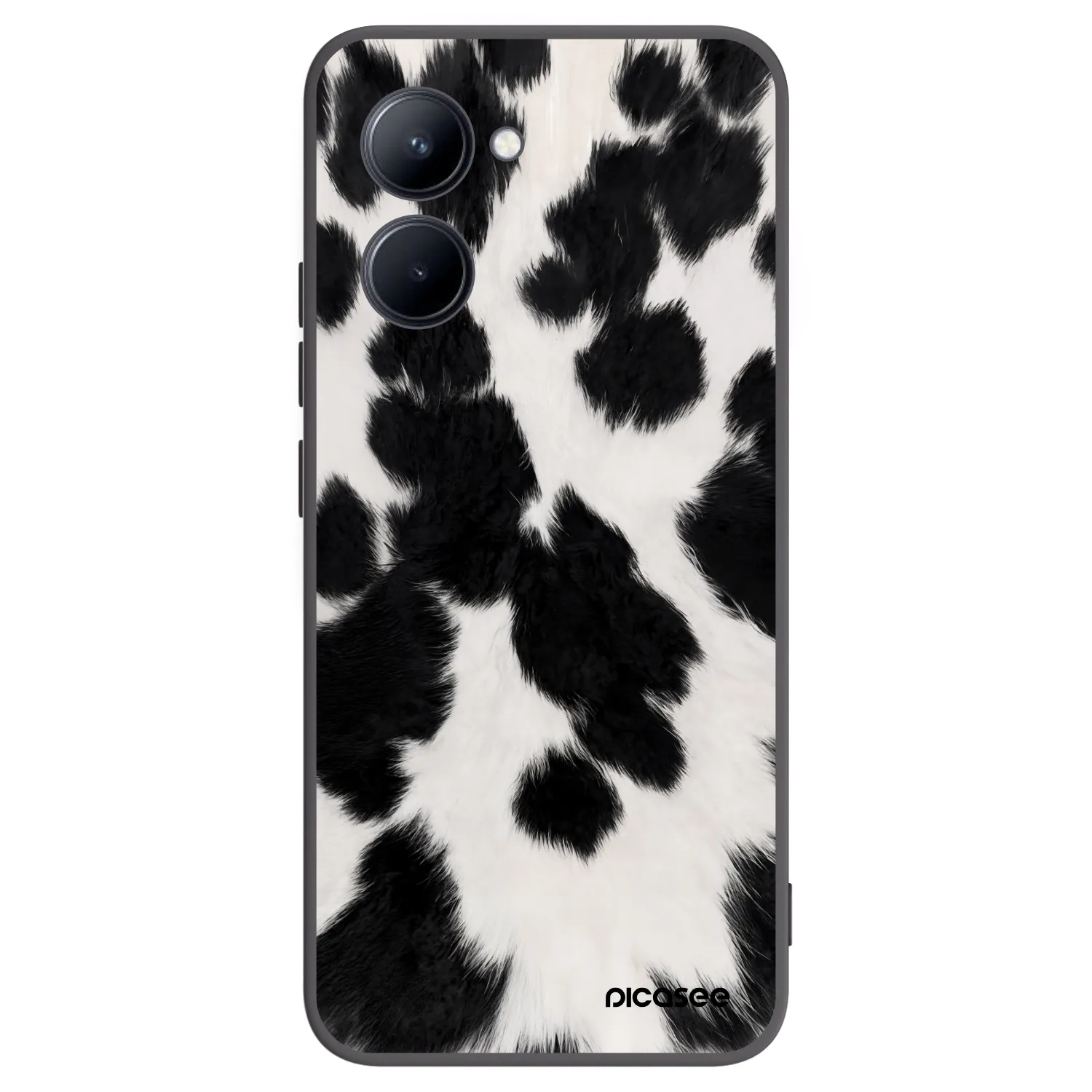 Picasee Realme C33 (2023) Hülle - Schwarzes Silikon - Black Moo