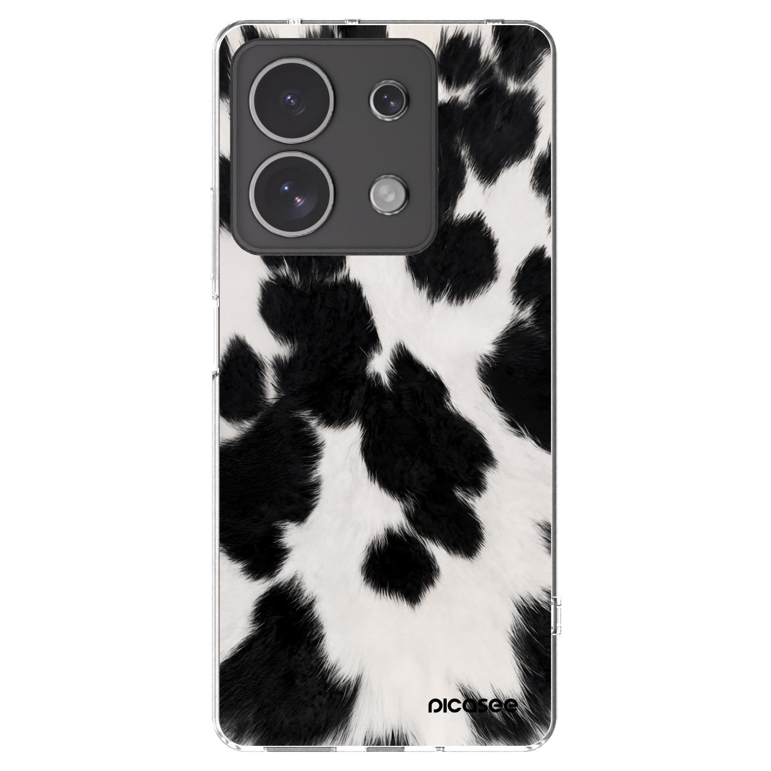 Picasee Xiaomi Redmi Note 13 4G Hülle - Transparentes Silikon - Black Moo