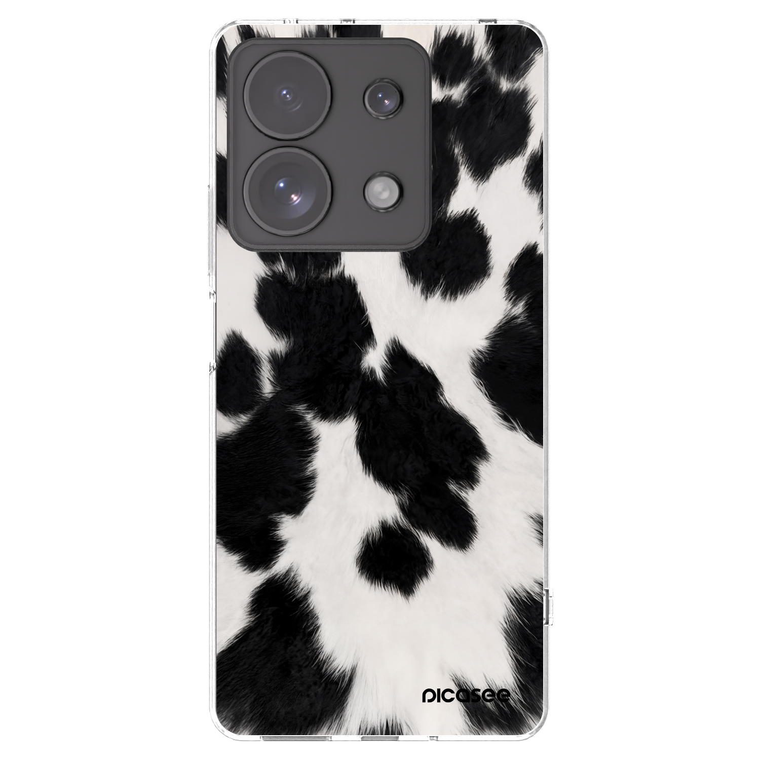 Picasee Xiaomi Redmi Note 13 Pro 4G Hülle - Transparentes Silikon - Black Moo