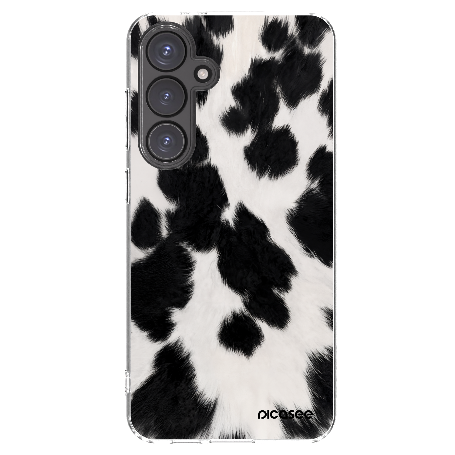 Picasee Samsung Galaxy S24 FE S721B Hülle - Transparentes Silikon - Black Moo