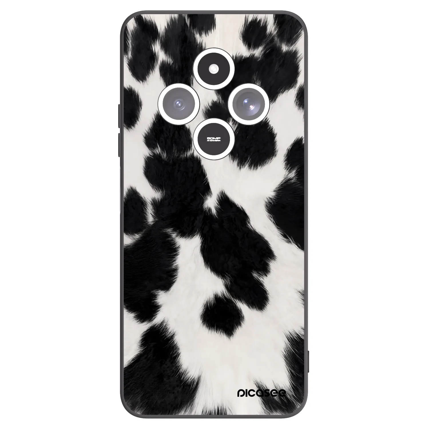 Picasee Xiaomi Redmi 14C Hülle - Schwarzes Silikon - Black Moo