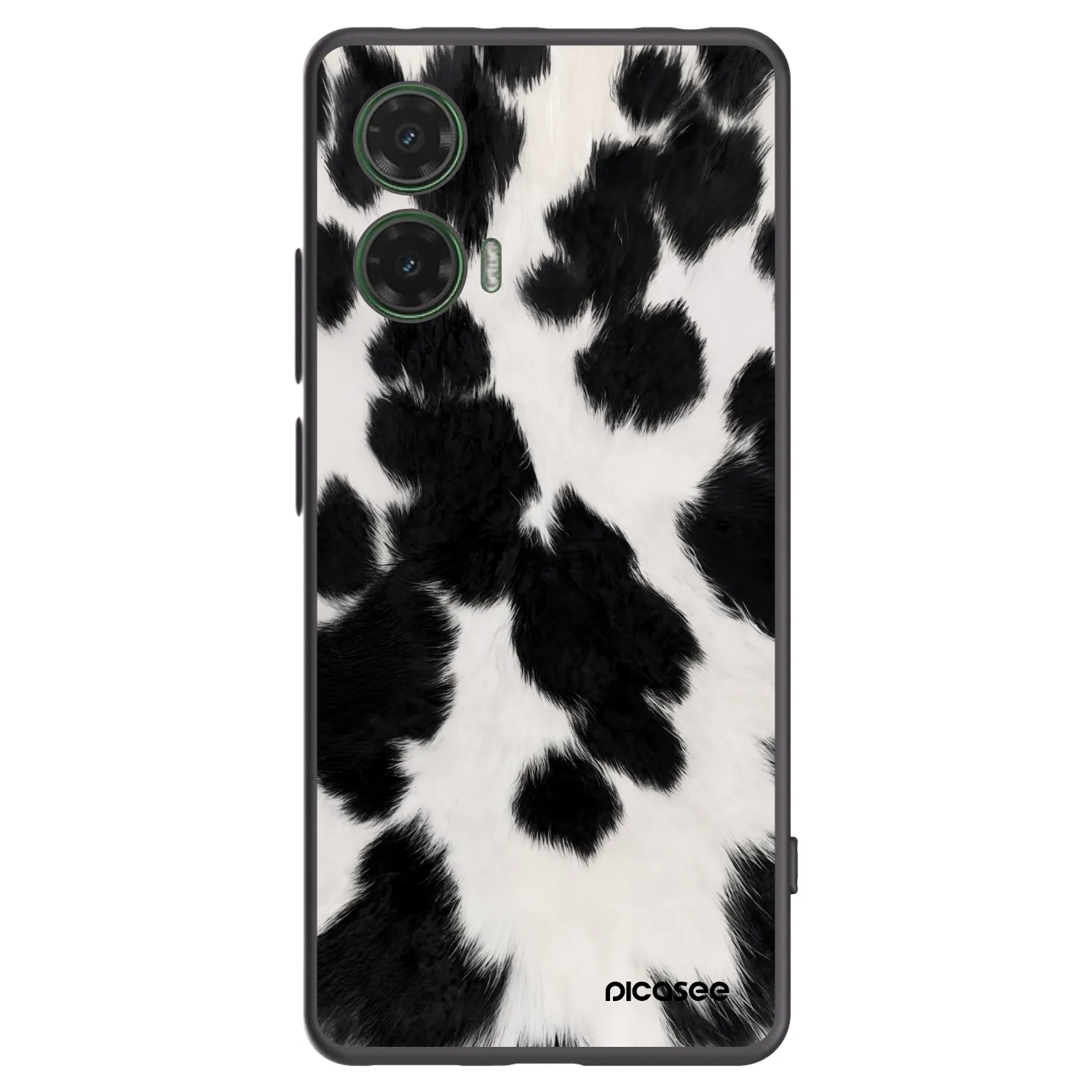 Picasee Motorola Moto G35 5G Hülle - Schwarzes Silikon - Black Moo