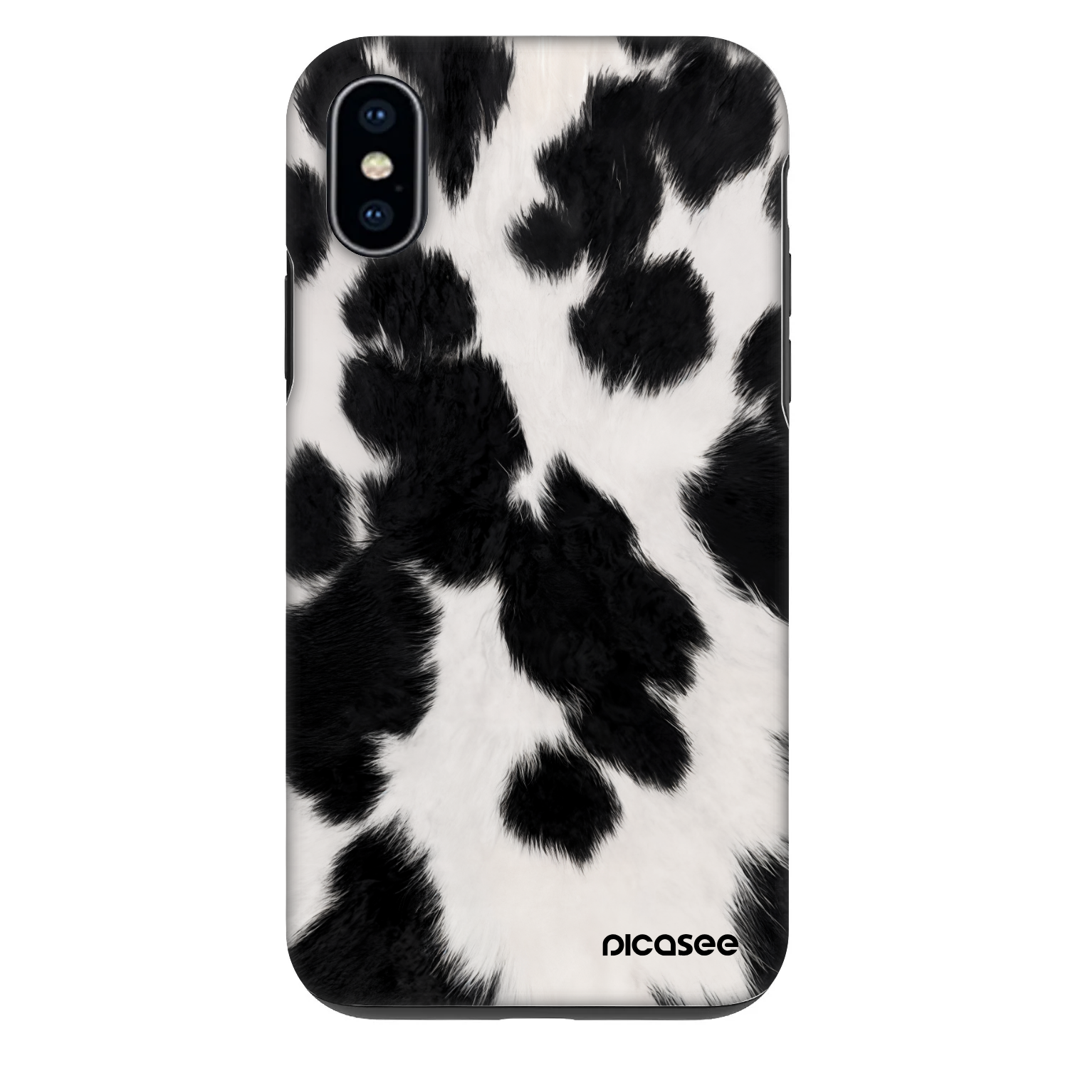 Picasee Fashion Case für Apple iPhone X/XS - Black Moo