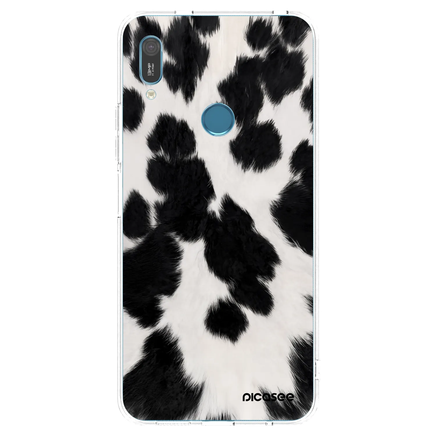 Picasee Huawei Y6 2019 Hülle - Transparentes Silikon - Black Moo