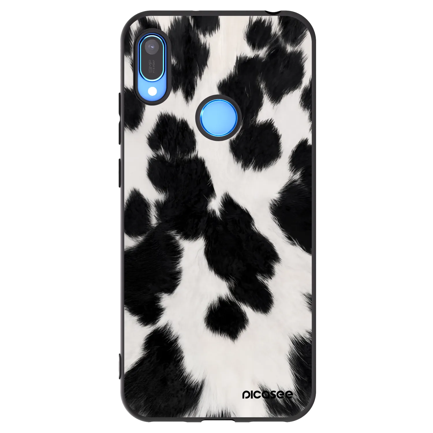 Picasee Huawei Y6 2019 Hülle - Schwarzes Silikon - Black Moo