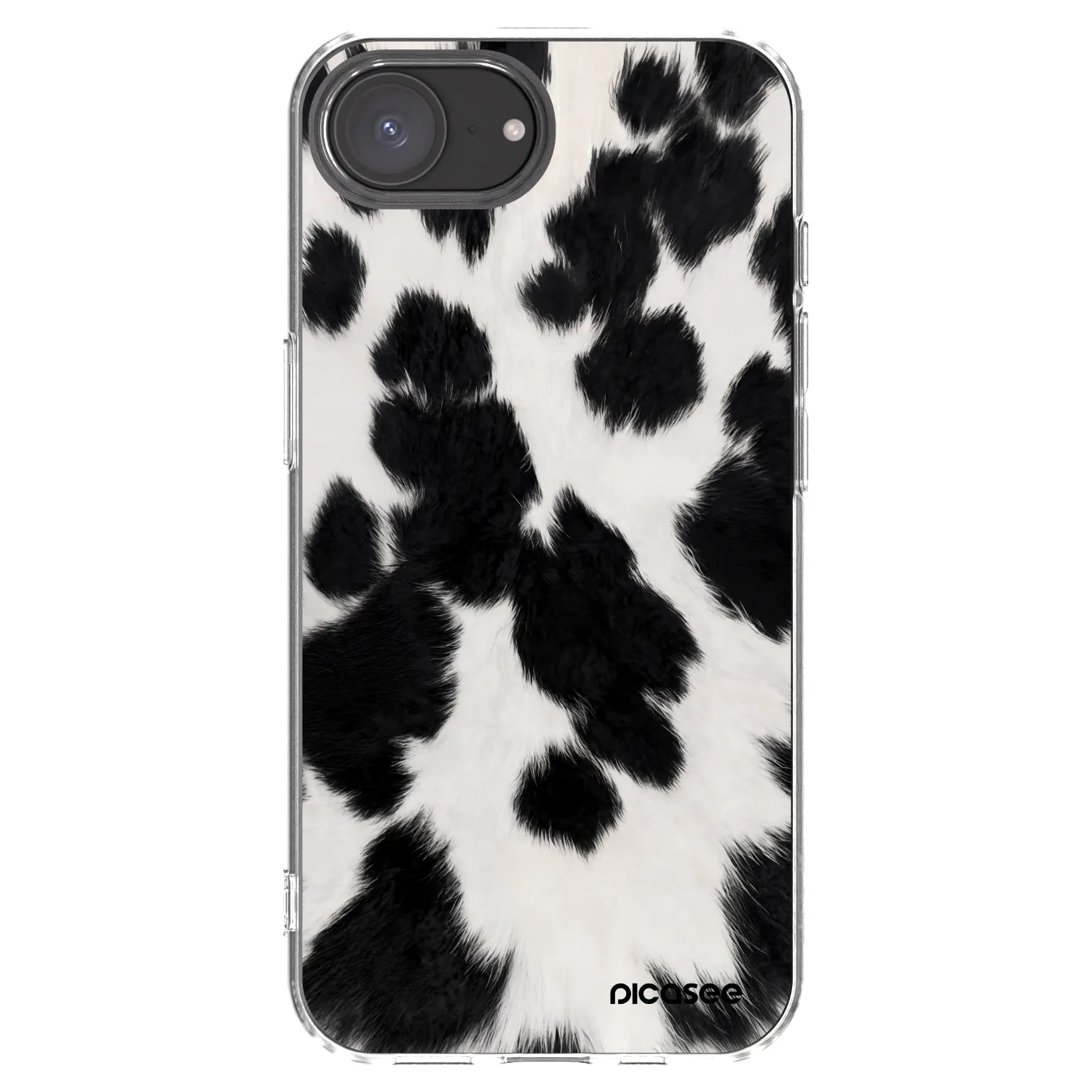 Picasee Apple iPhone 17e Hülle - Transparentes Silikon - Black Moo