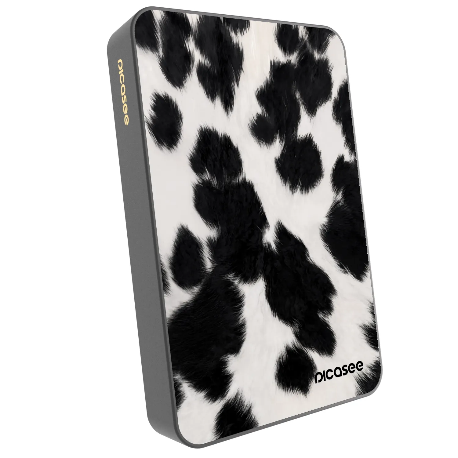 Picasee Powerbank mit MagSafe 10 000 mAh Grau - Black Moo