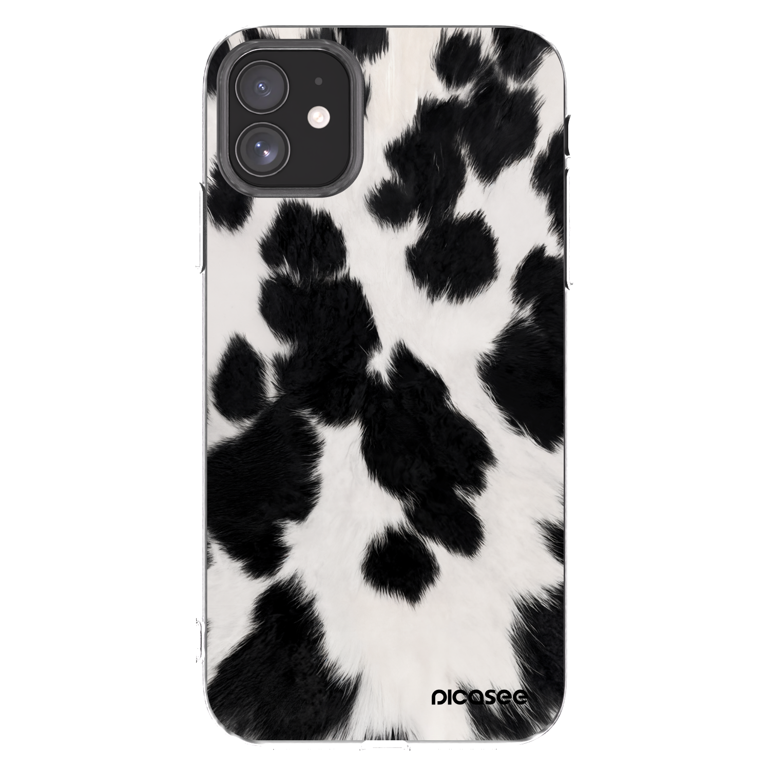 Picasee Apple iPhone 11 Hülle - Transparentes Silikon - Black Moo