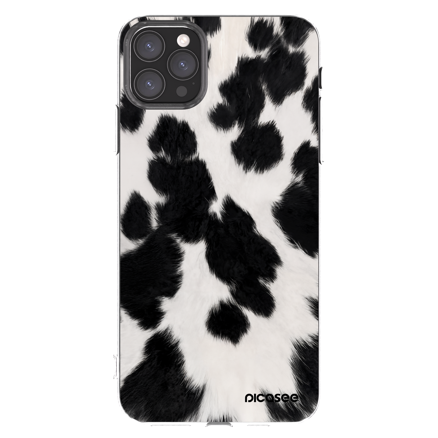 Picasee Apple iPhone 11 Pro Max Hülle - Transparentes Silikon - Black Moo
