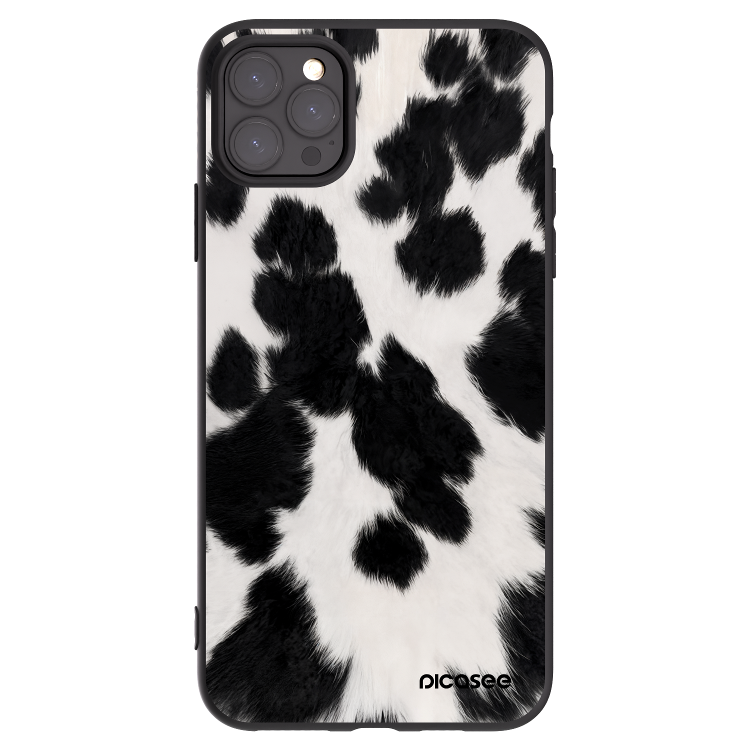 Picasee Apple iPhone 11 Pro Max Hülle - Schwarzes Silikon - Black Moo