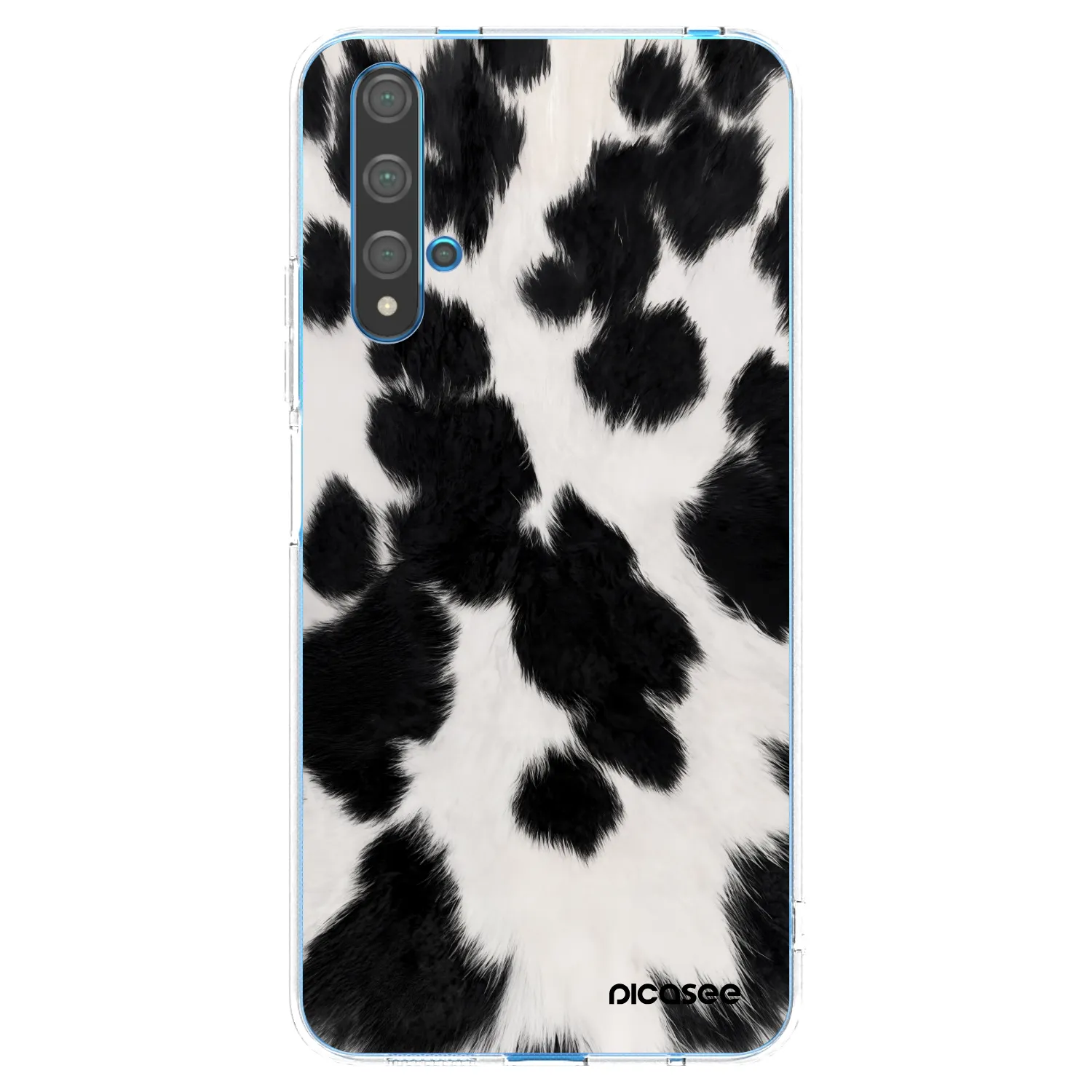 Picasee Huawei Nova 5T Hülle - Transparentes Silikon - Black Moo