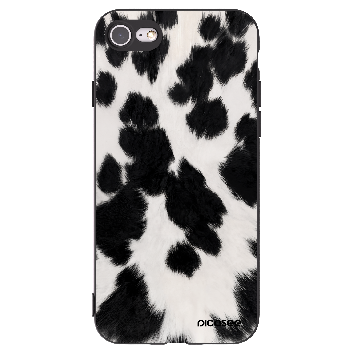 Picasee Apple iPhone SE 2020 Hülle - Schwarzes Silikon - Black Moo