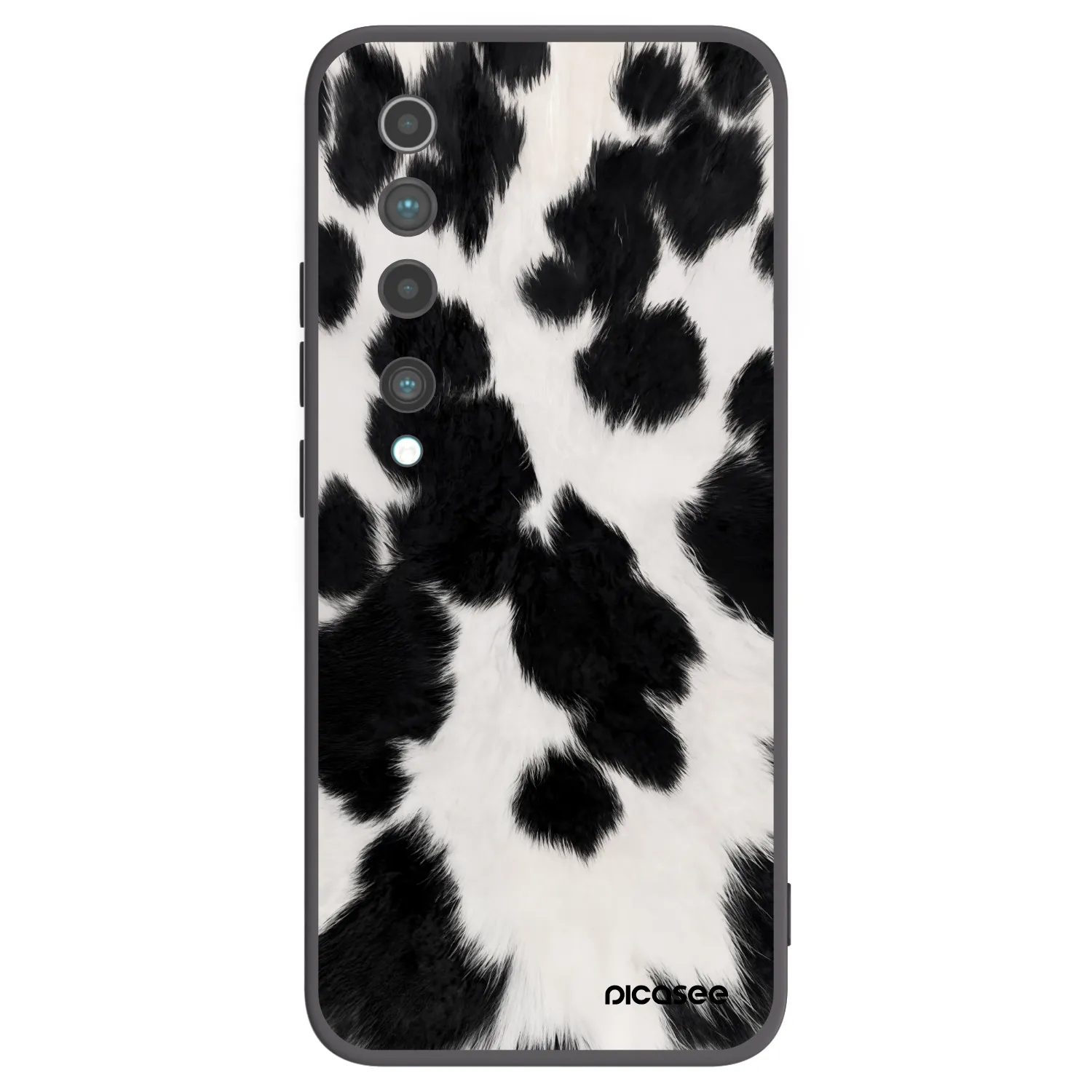 Picasee Xiaomi Mi 10 Hülle - Schwarzes Silikon - Black Moo