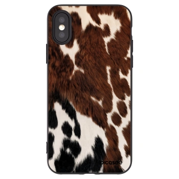 Picasee Apple iPhone X/XS Hülle - Schwarzes Silikon - Rust