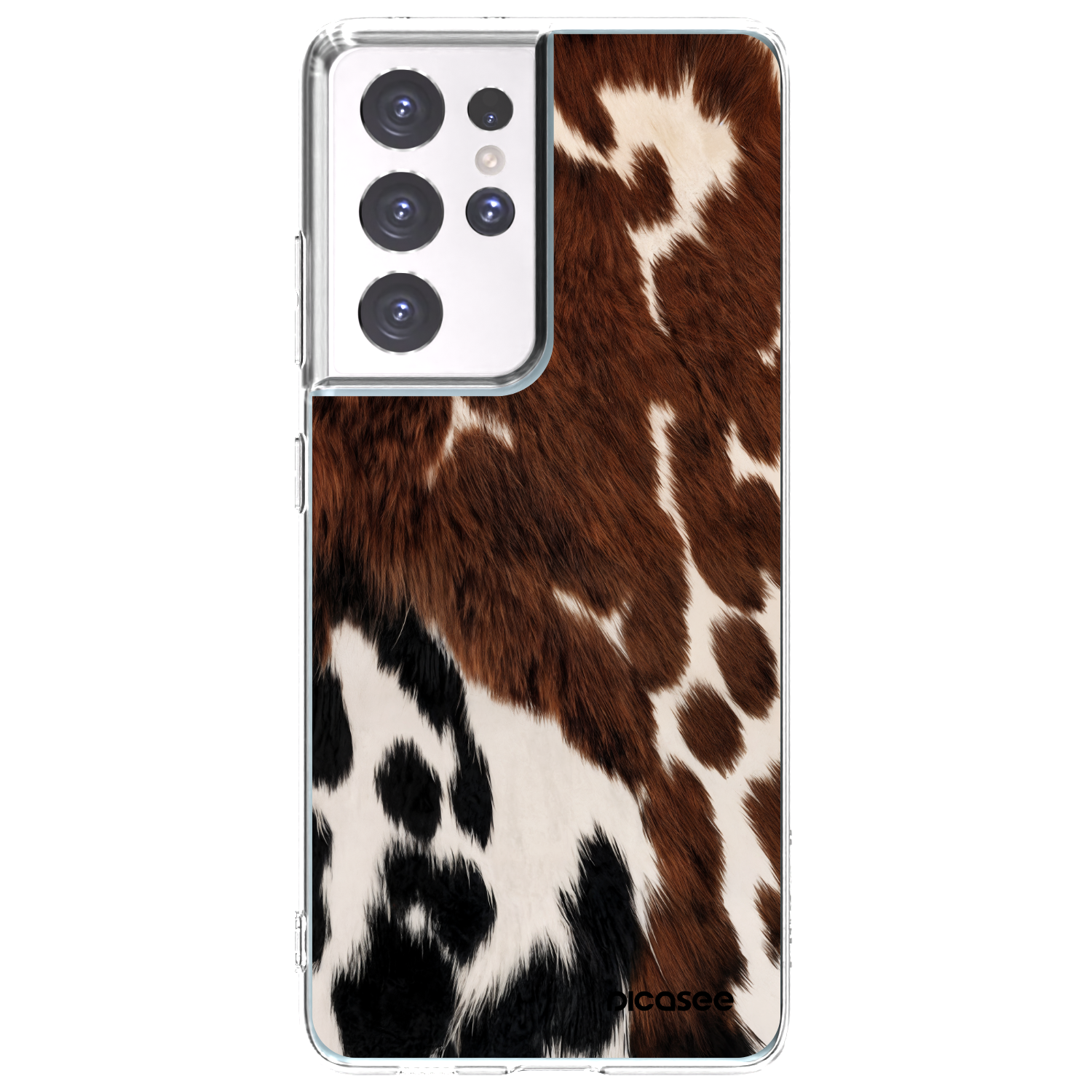 Picasee Samsung Galaxy S21 Ultra 5G G998B Hülle - Transparentes Silikon - Rust