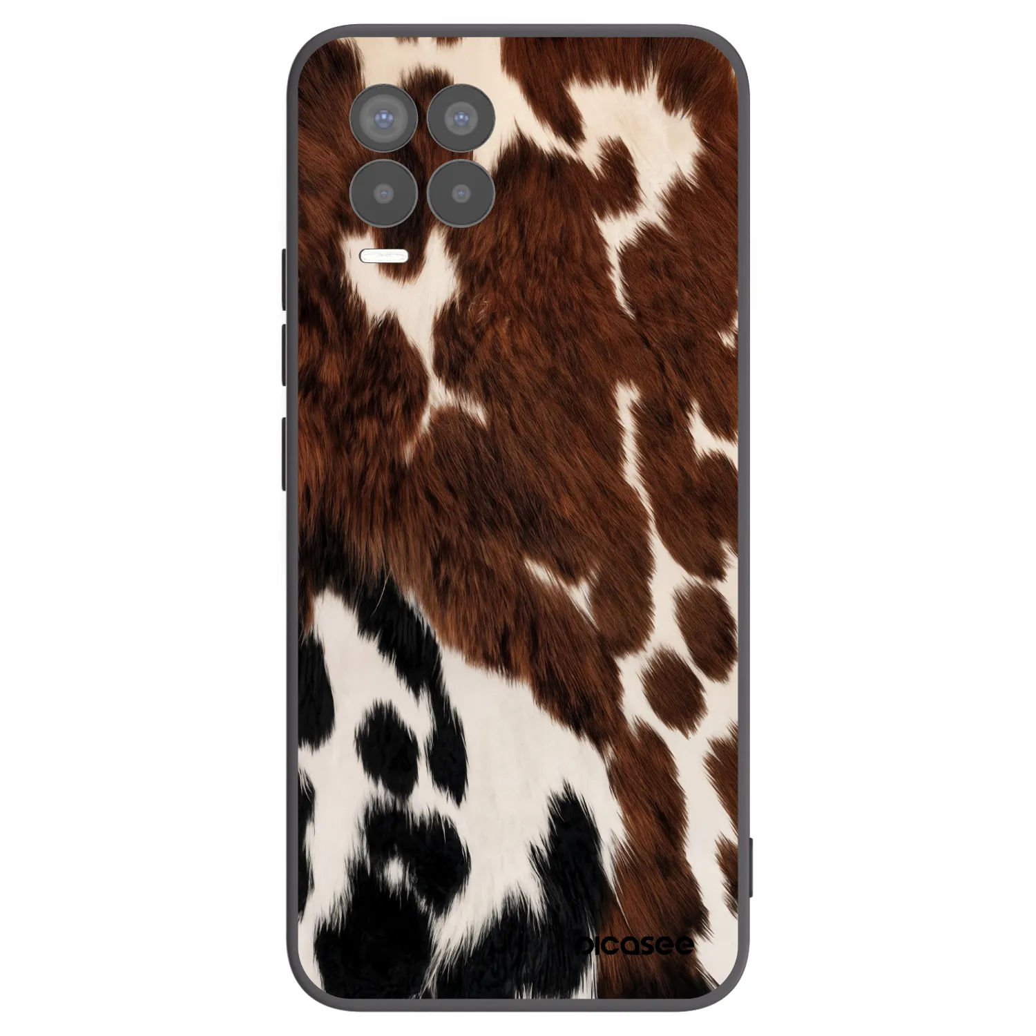 Picasee Realme 8 Pro Hülle - Schwarzes Silikon - Rust