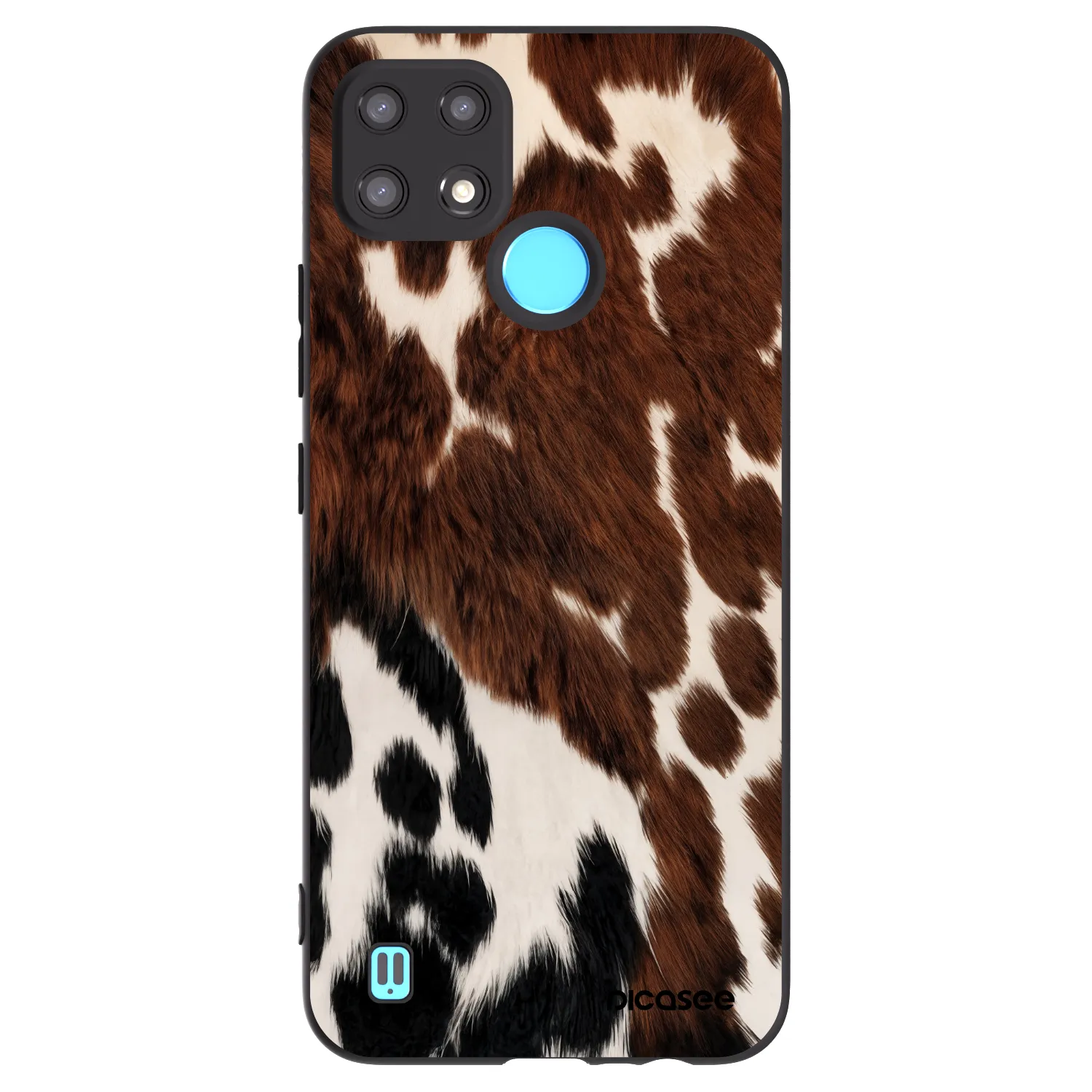 Picasee Realme C21 Hülle - Schwarzes Silikon - Rust