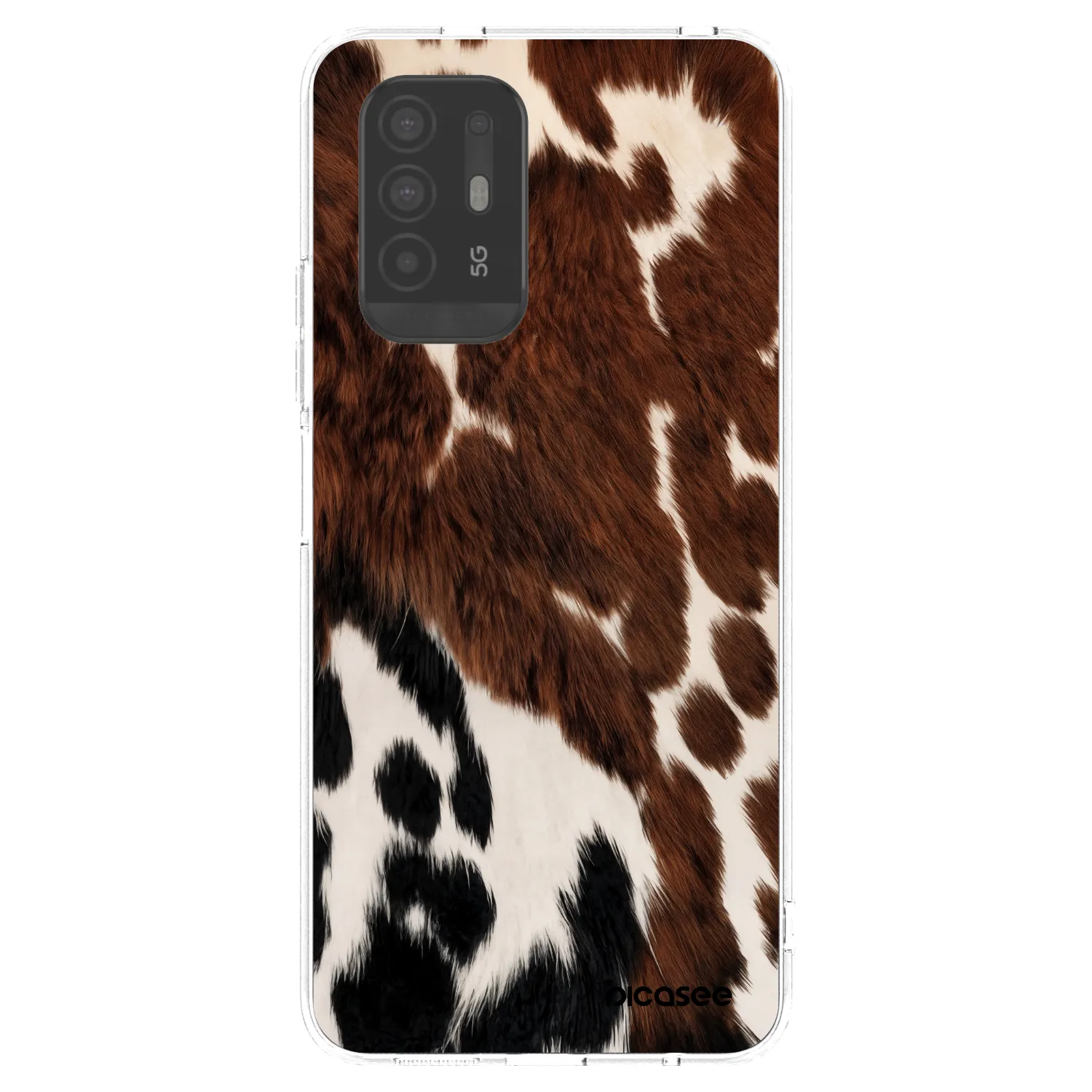 Picasee OPPO A94 5G Hülle - Transparentes Silikon - Rust