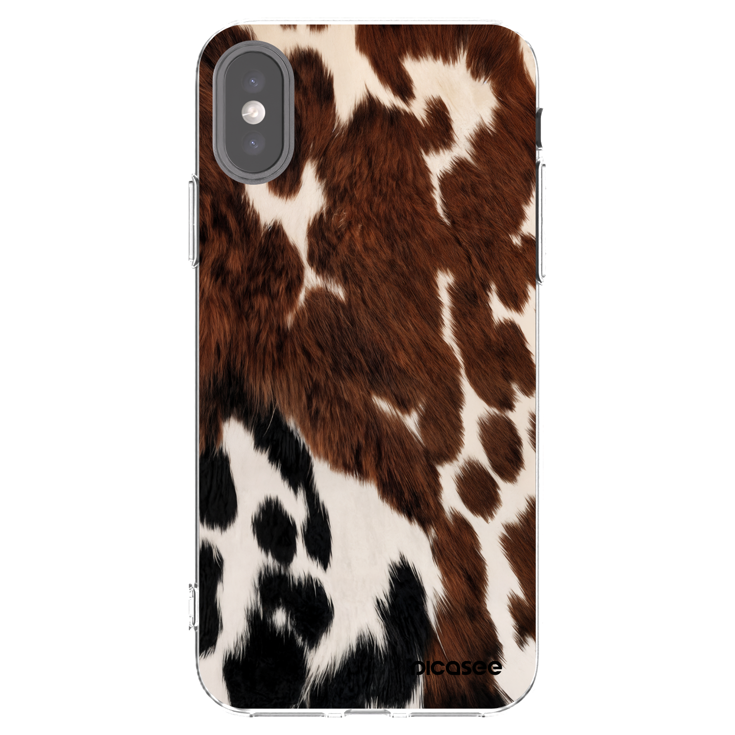 Picasee Apple iPhone X/XS Hülle - Transparentes Silikon - Rust