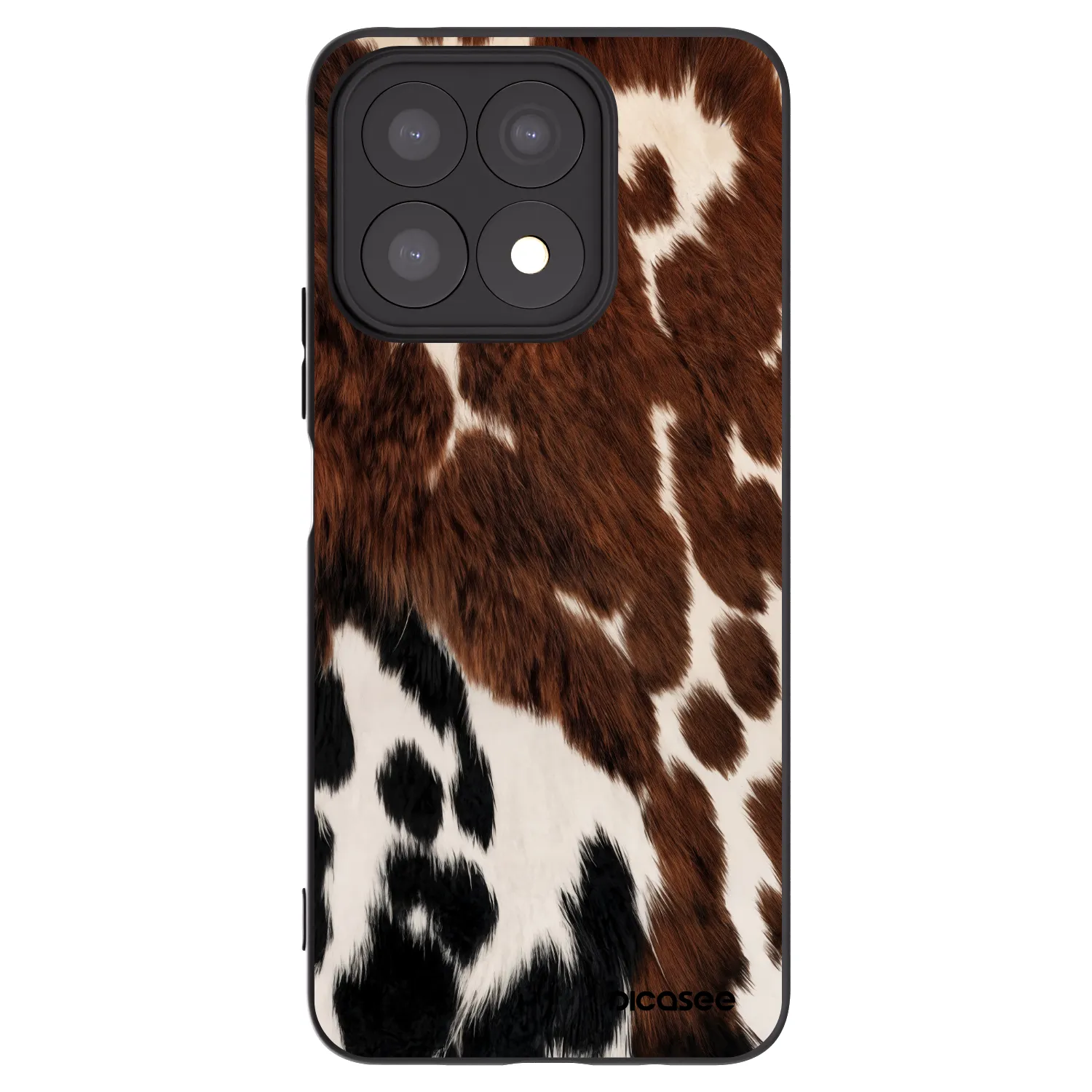 Picasee Honor X8a Hülle - Schwarzes Silikon - Rust