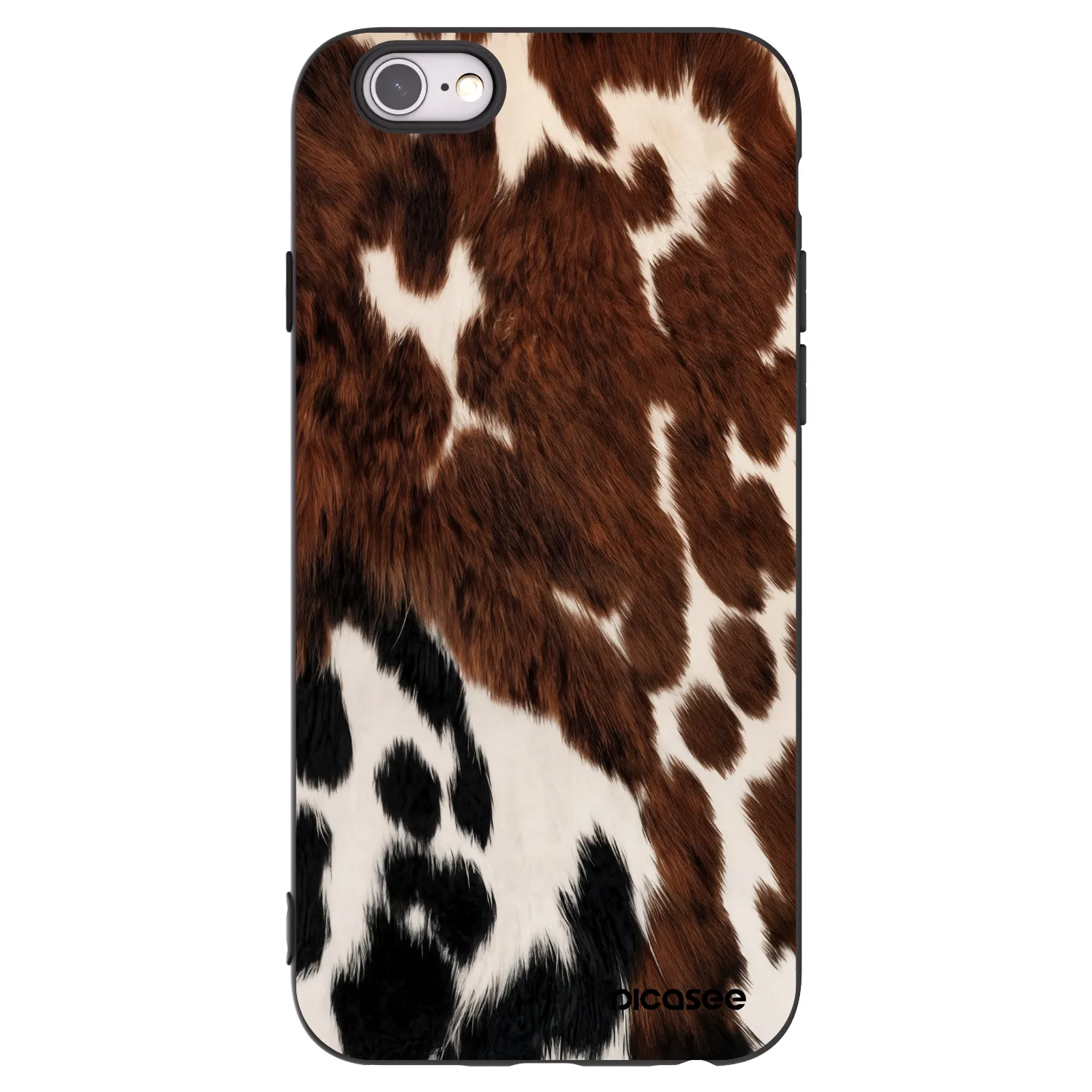 Picasee Apple iPhone 6/6S Hülle - Schwarzes Silikon - Rust