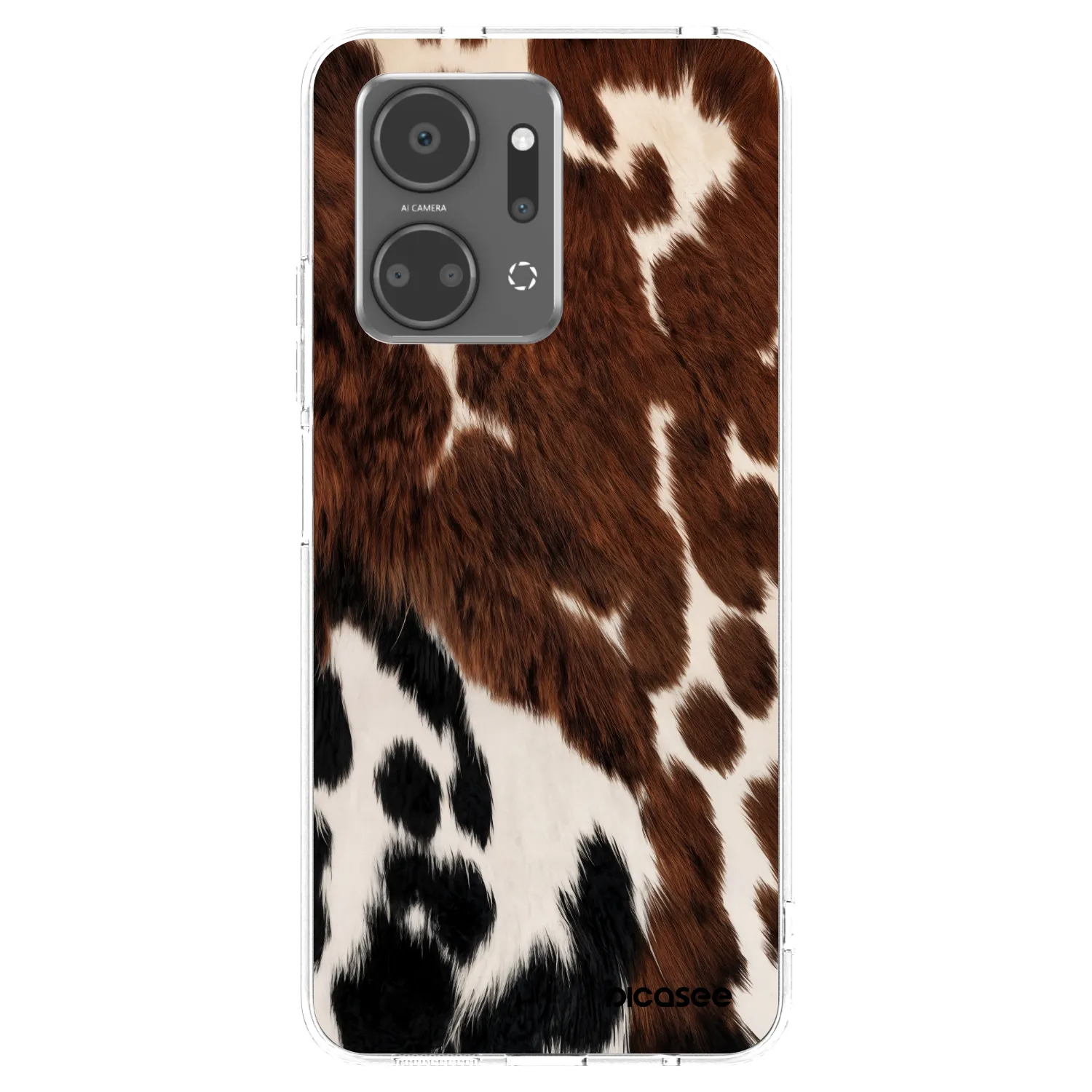 Picasee Honor X7a Hülle - Transparentes Silikon - Rust