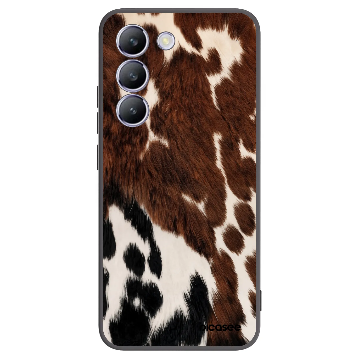 Picasee Vivo V40 SE 5G Hülle - Schwarzes Silikon - Rust