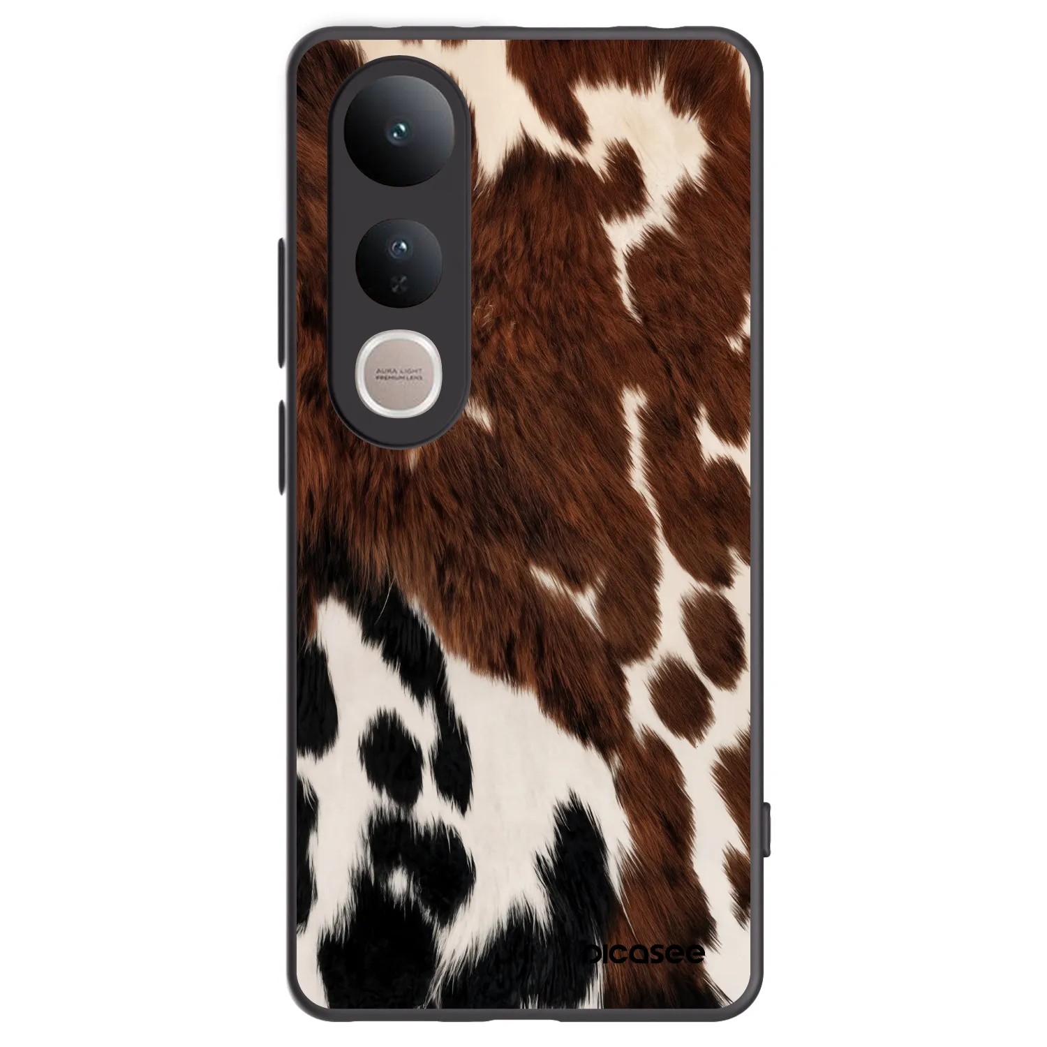 Picasee Vivo V50 Lite 5G Hülle - Schwarzes Silikon - Rust