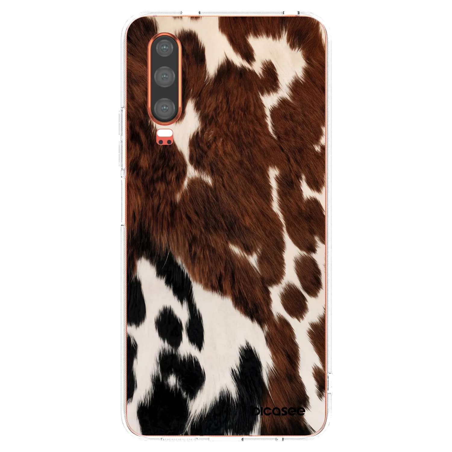 Picasee Huawei P30 Hülle - Transparentes Silikon - Rust